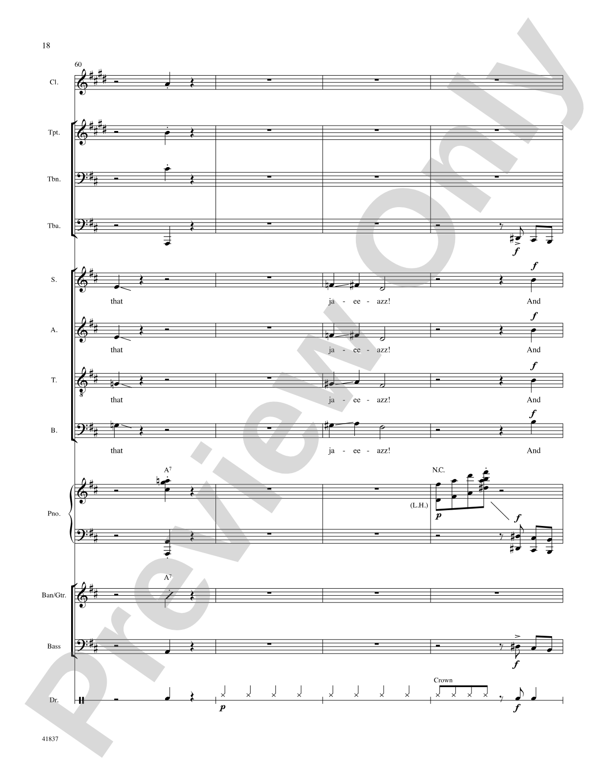 And All That Jazz: Score: Choral SoundPax