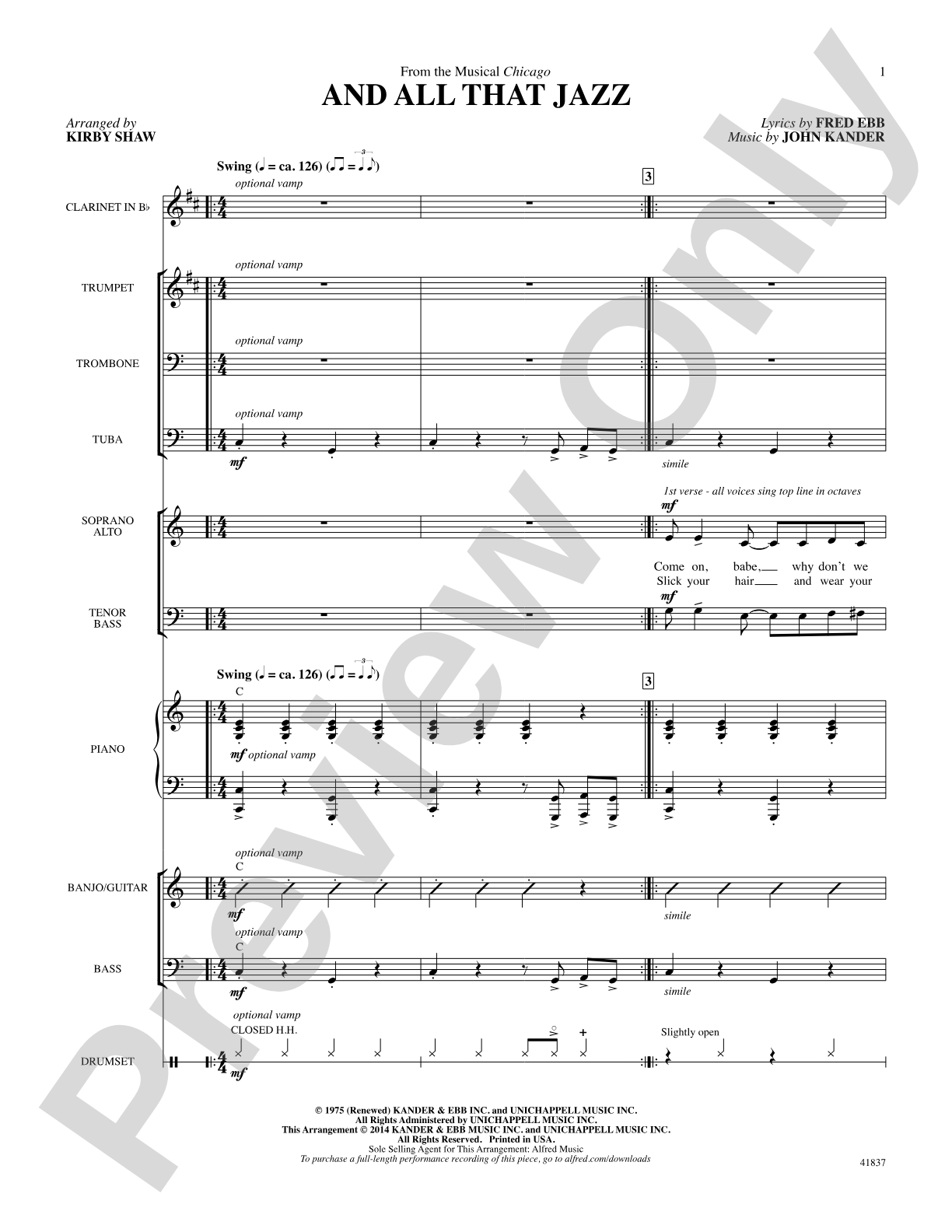 And All That Jazz: Score: Choral SoundPax
