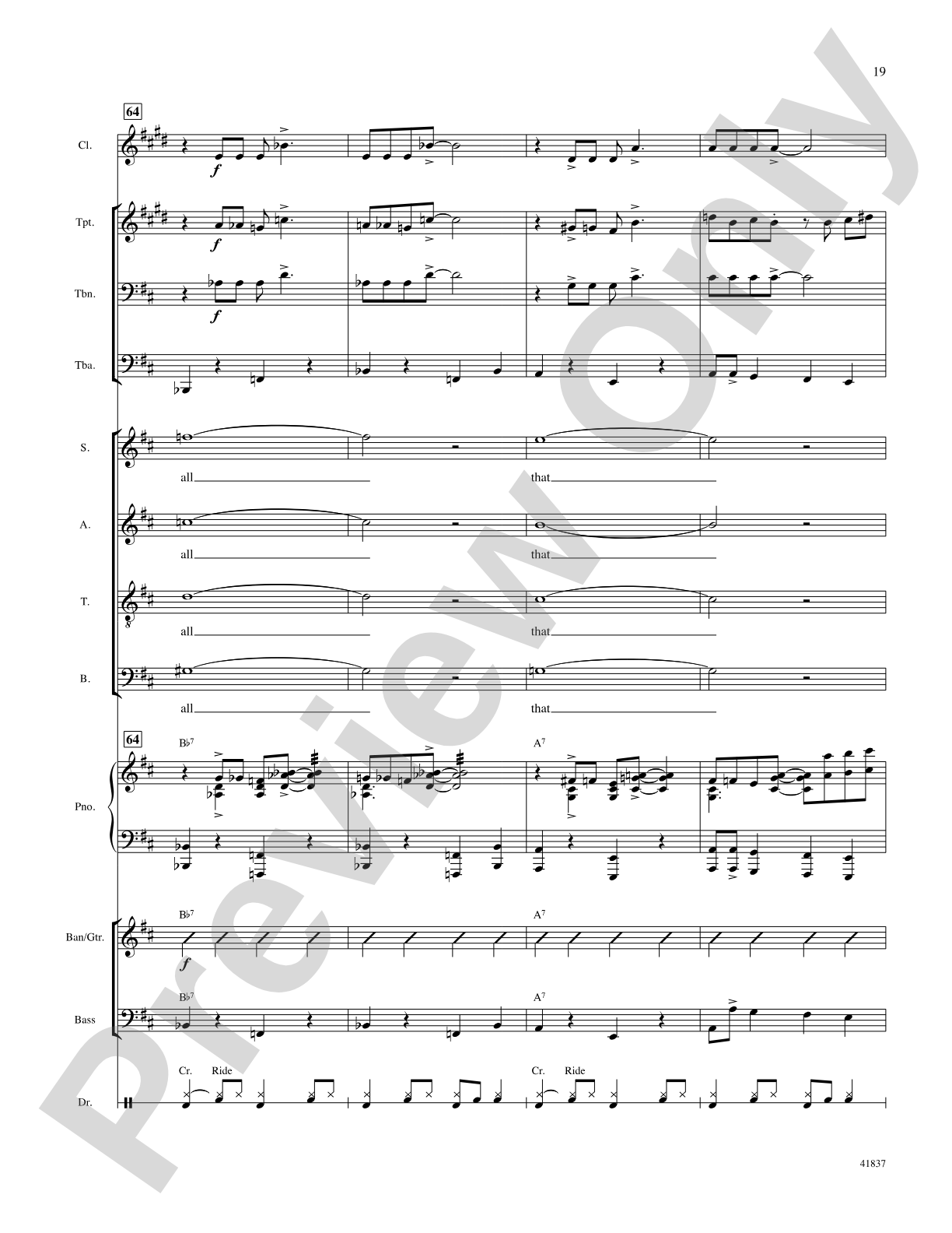 And All That Jazz: Score: Choral SoundPax