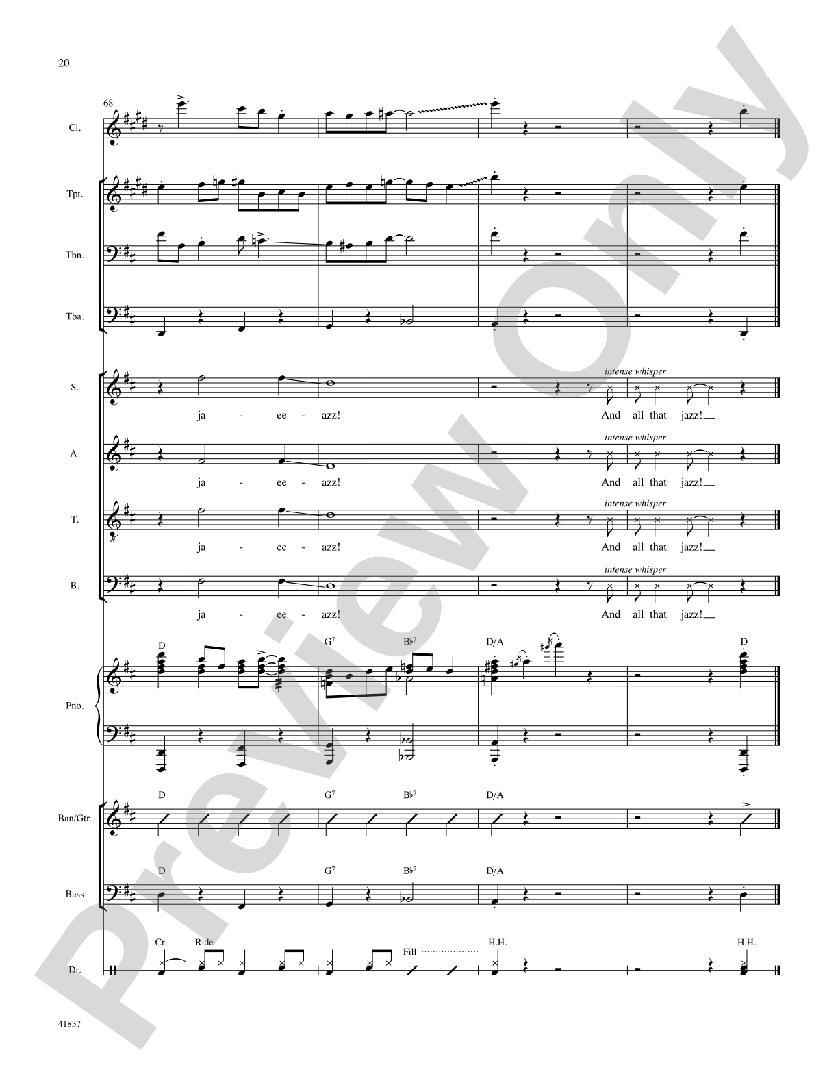 And All That Jazz: Score: Choral SoundPax