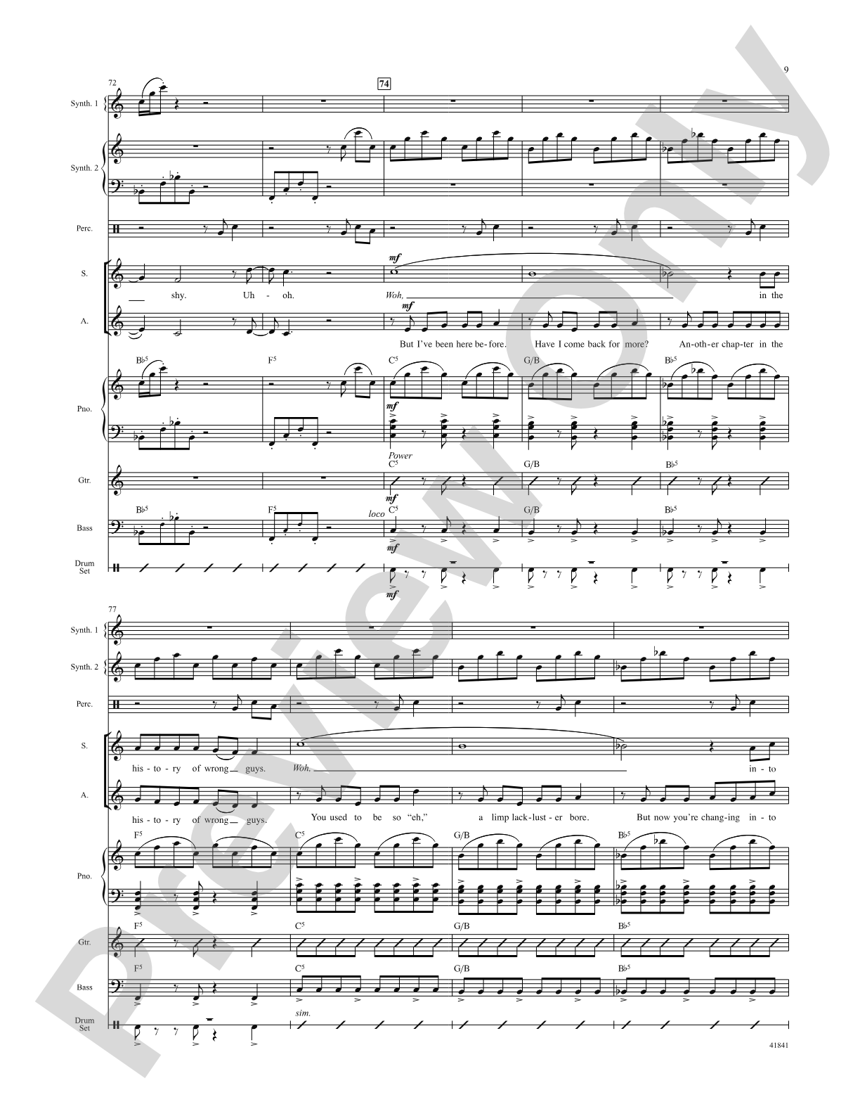 Kinky Boots: Score: Choral SoundPax
