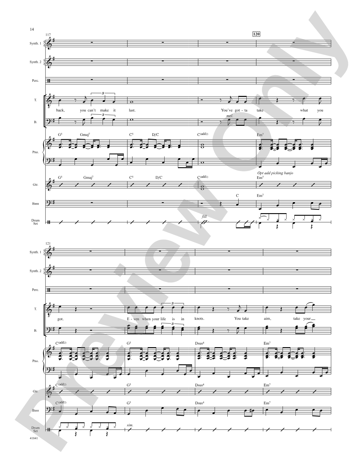Kinky Boots: Score: Choral SoundPax
