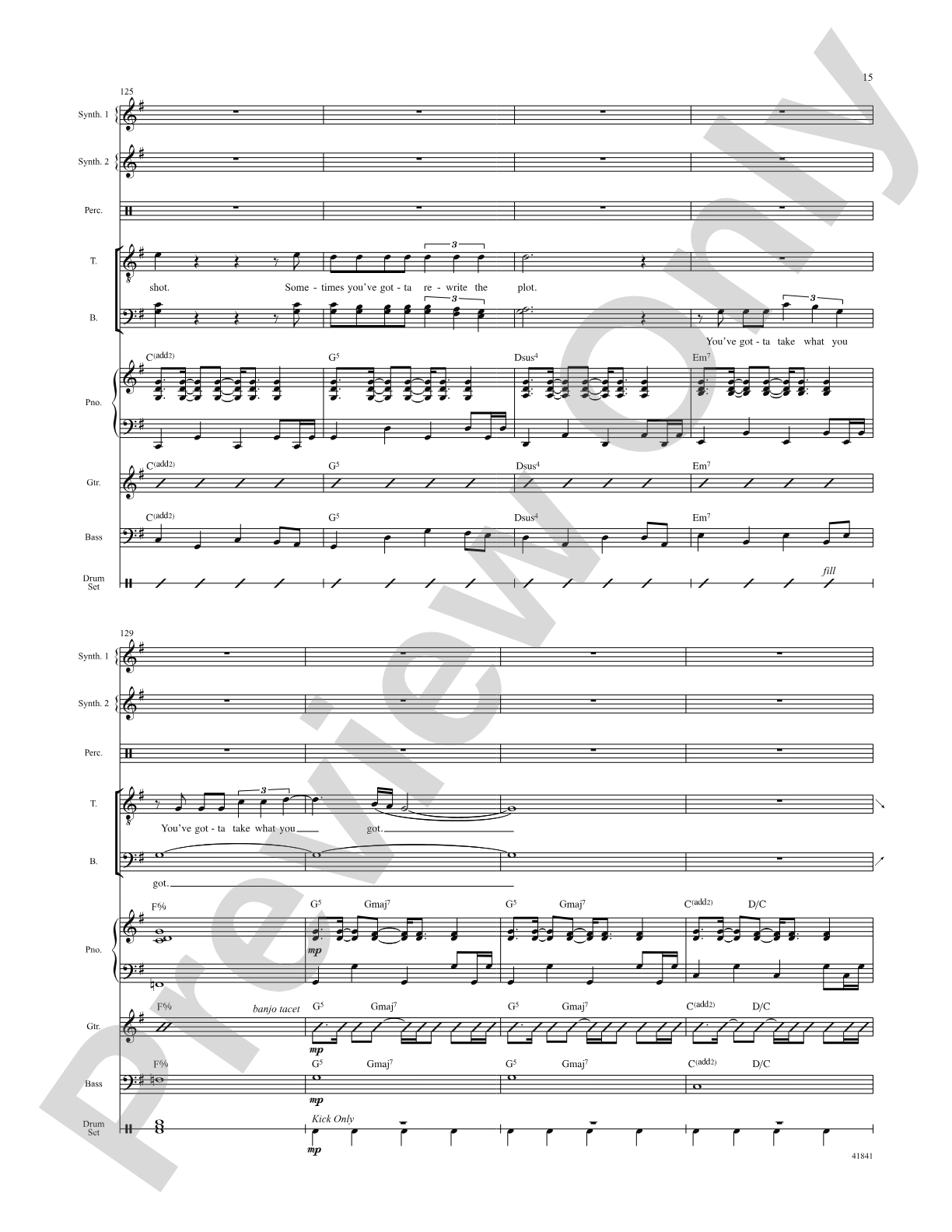Kinky Boots: Score: Choral SoundPax