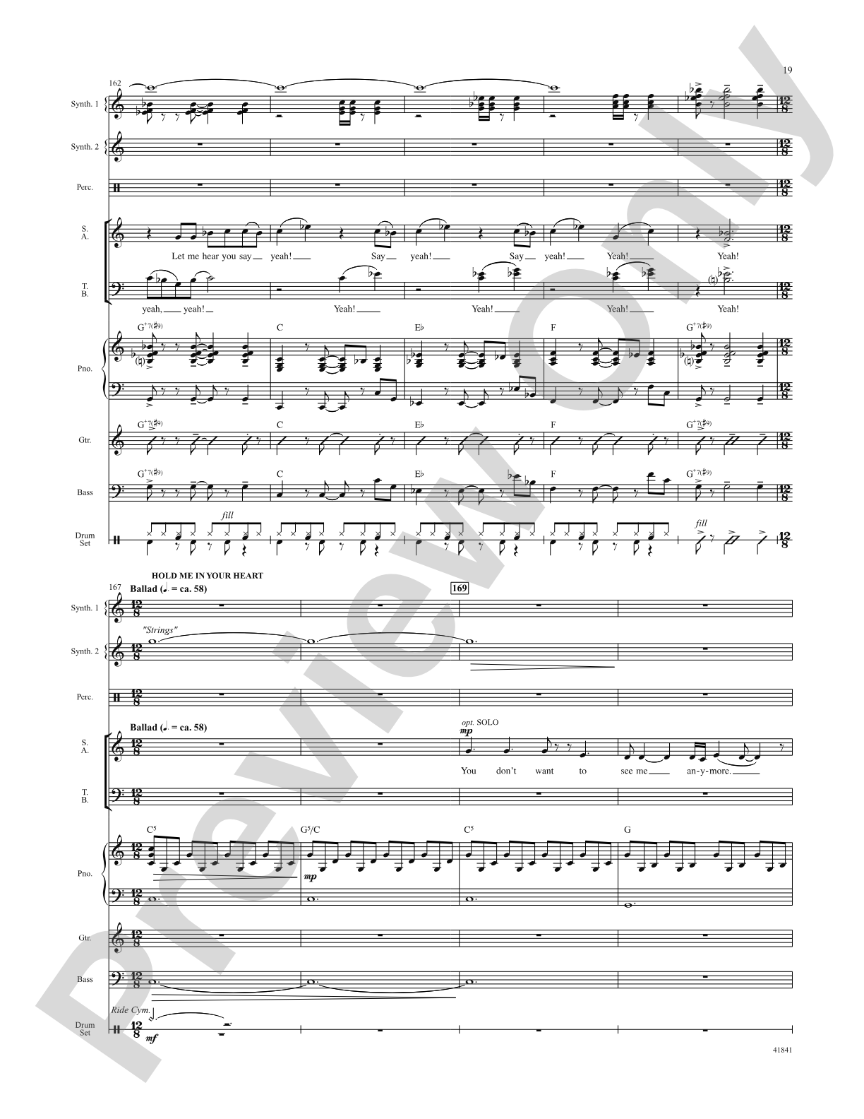 Kinky Boots: Score: Choral SoundPax
