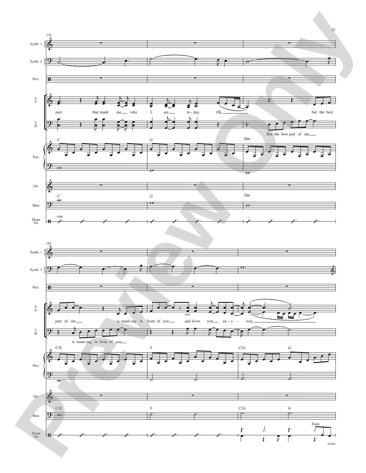 Kinky Boots: Score: Choral SoundPax