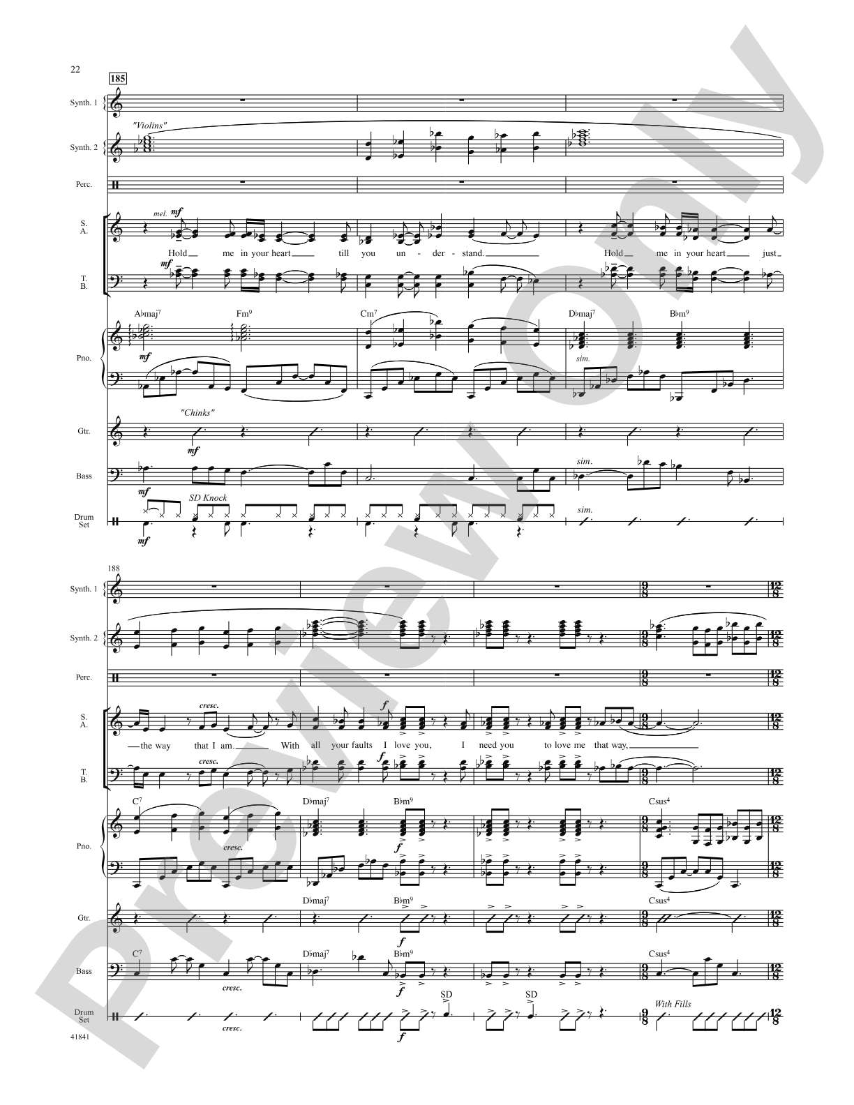 Kinky Boots: Score: Choral SoundPax
