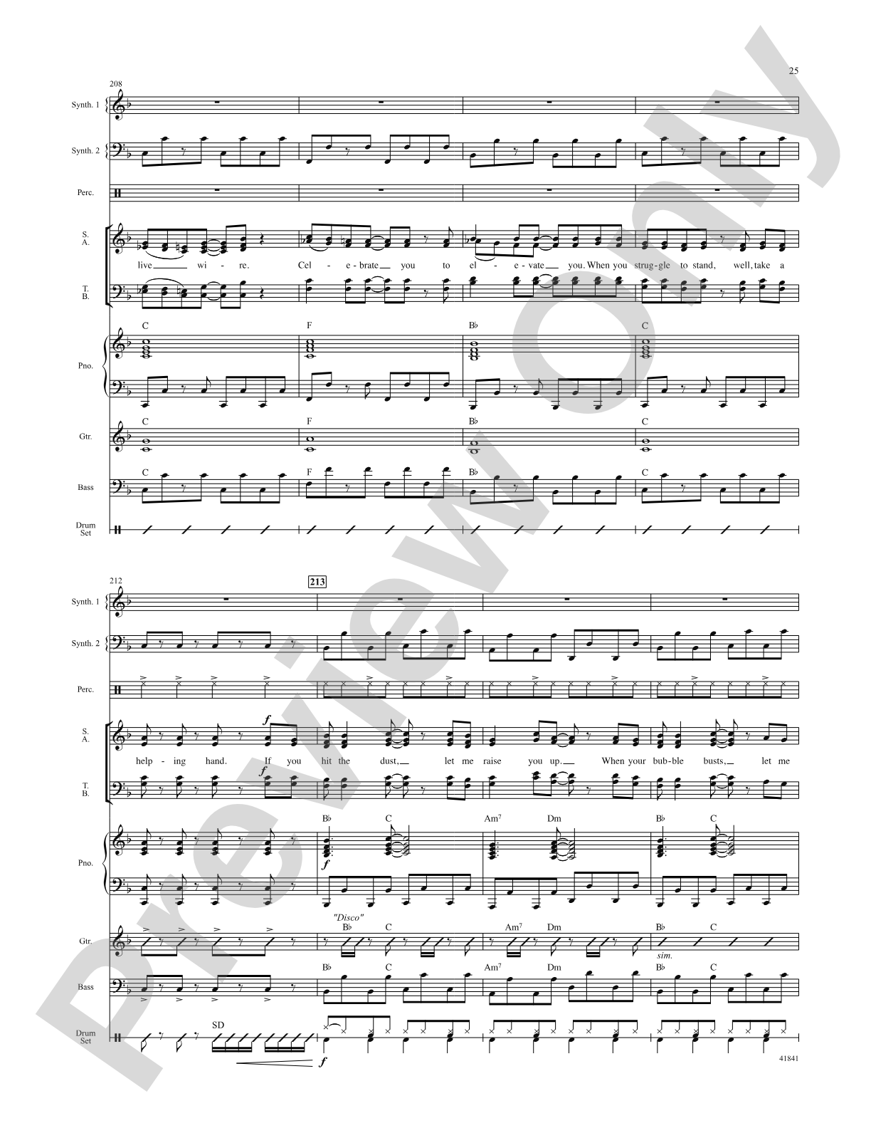 Kinky Boots: Score: Choral SoundPax