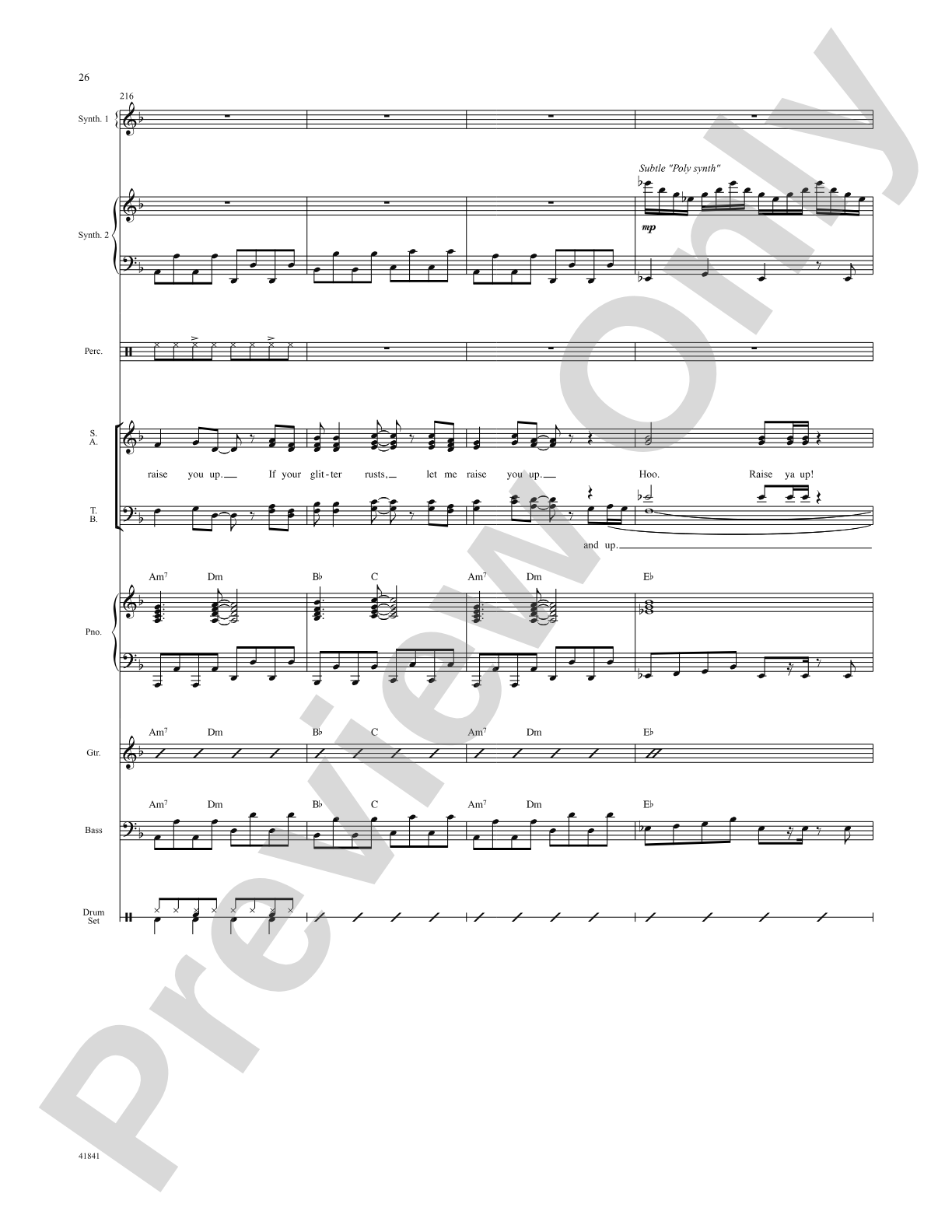 Kinky Boots: Score: Choral SoundPax