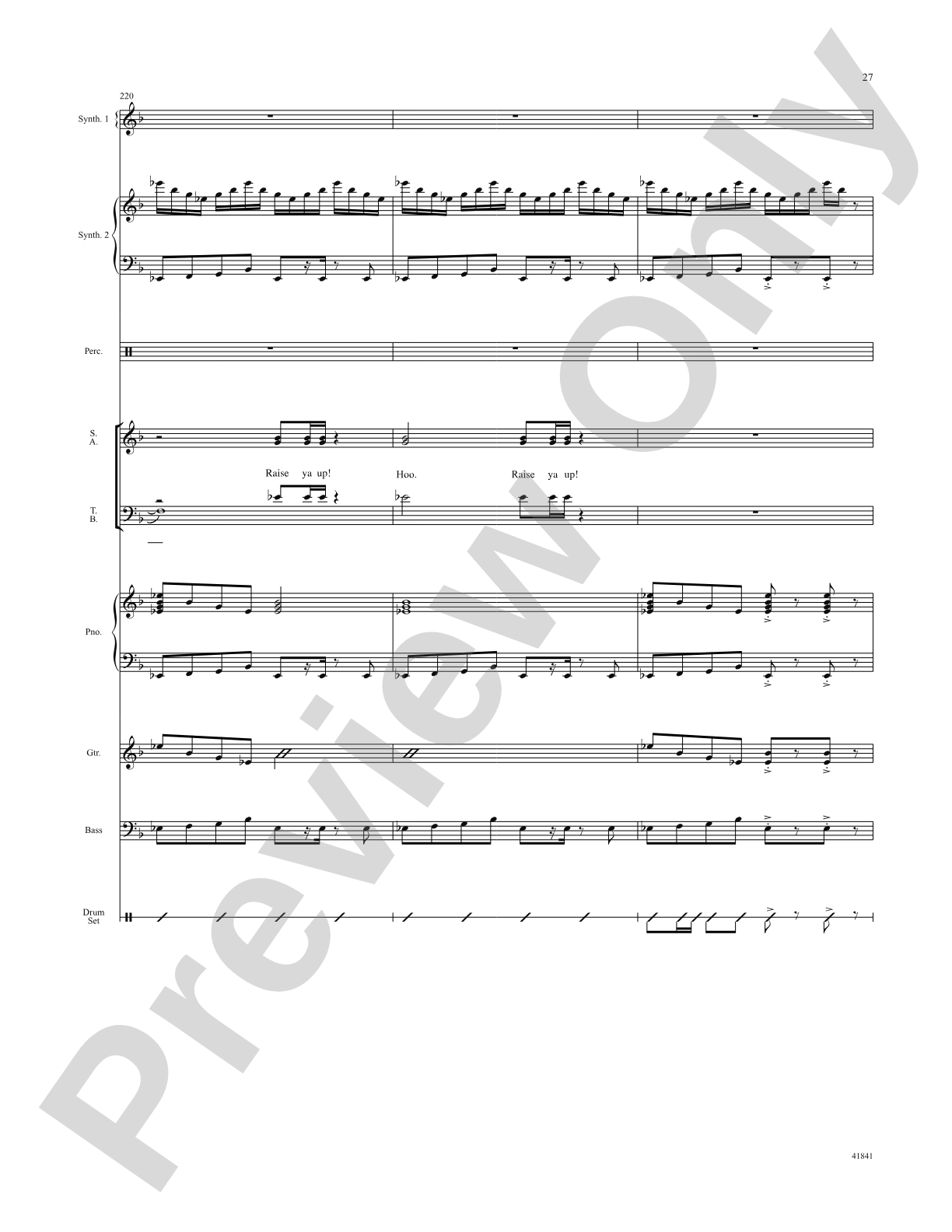 Kinky Boots: Score: Choral SoundPax