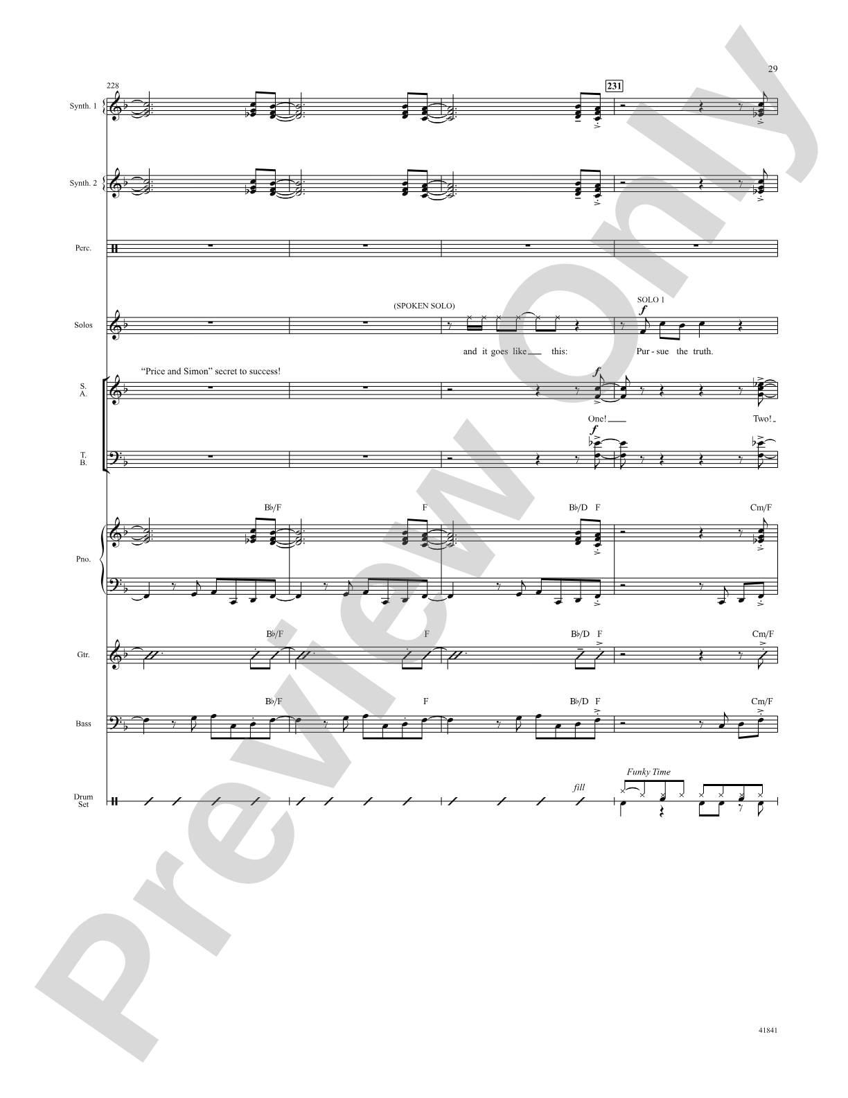 Kinky Boots: Score: Choral SoundPax