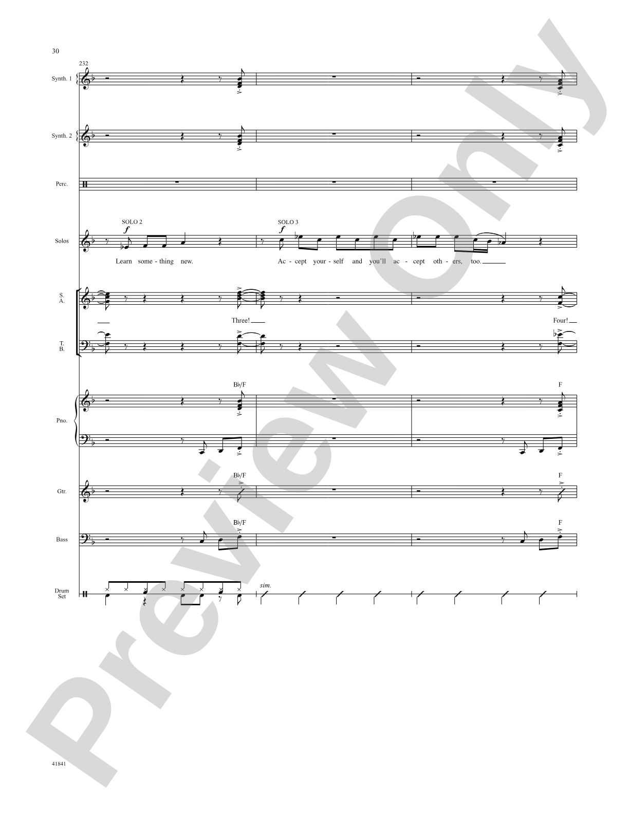 Kinky Boots: Score: Choral SoundPax