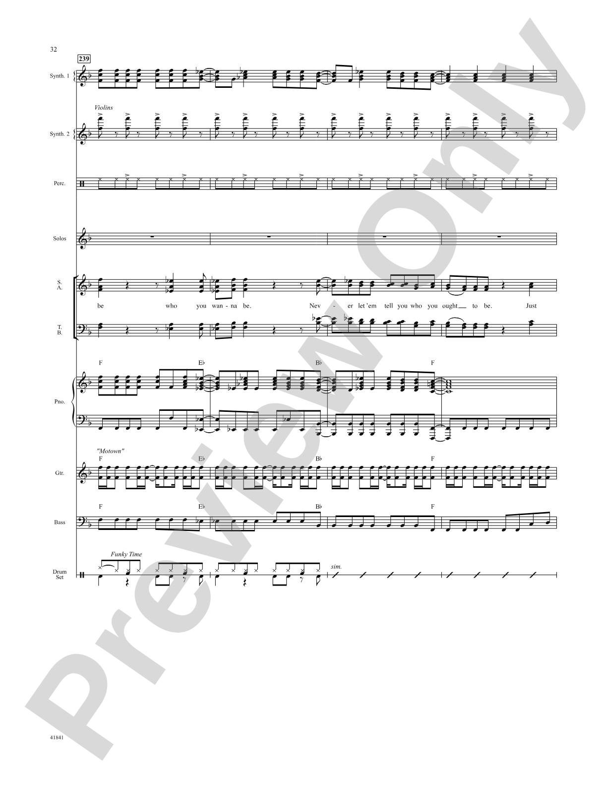 Kinky Boots: Score: Choral SoundPax