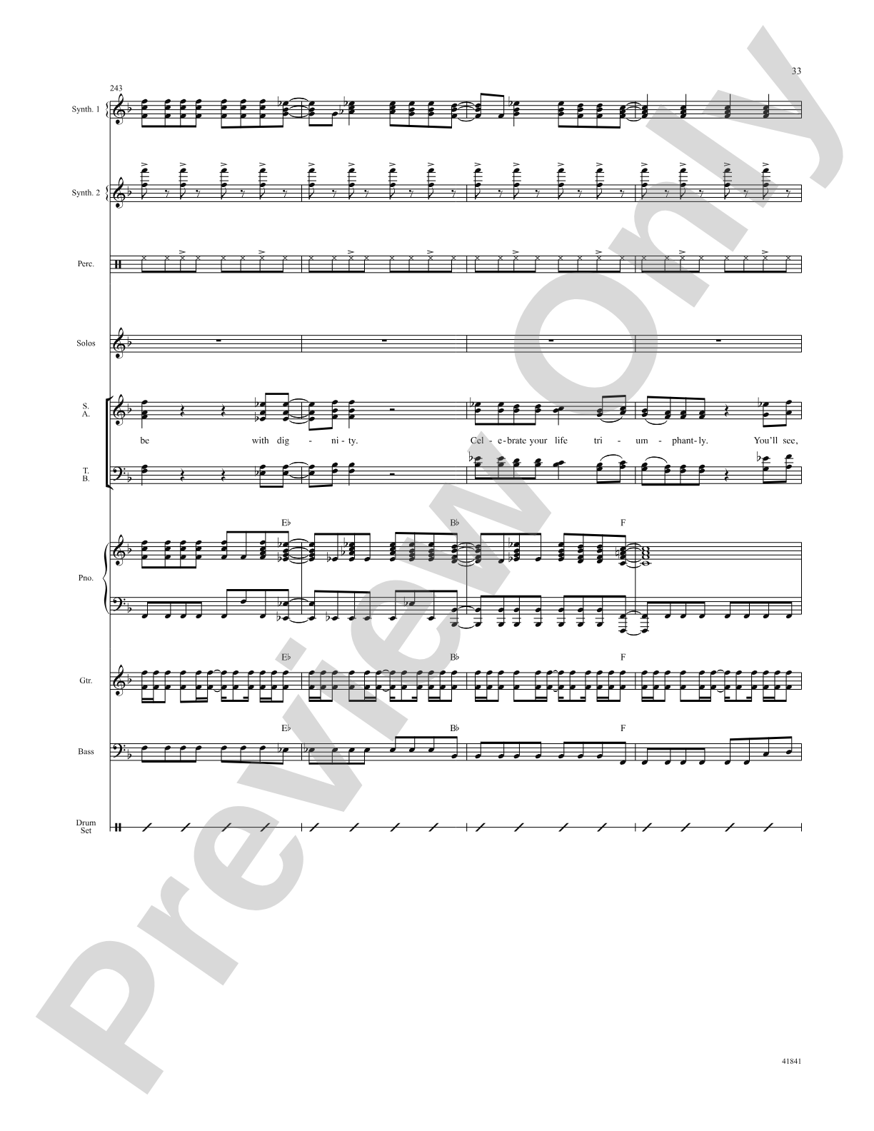 Kinky Boots: Score: Choral SoundPax