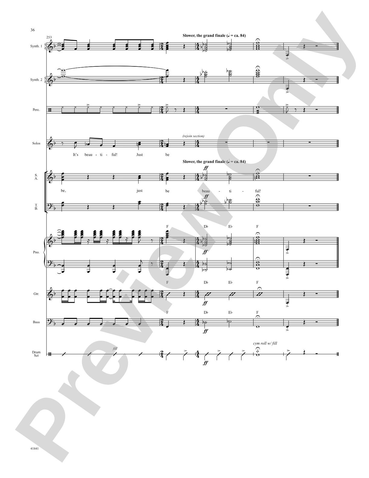 Kinky Boots: Score: Choral SoundPax