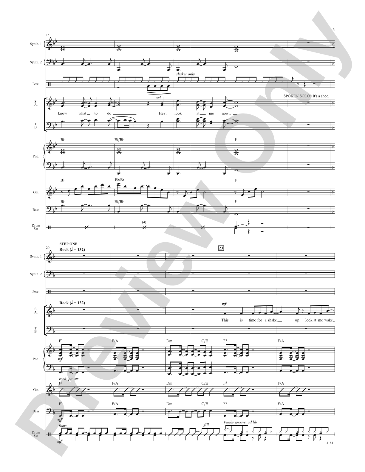 Kinky Boots: Score: Choral SoundPax
