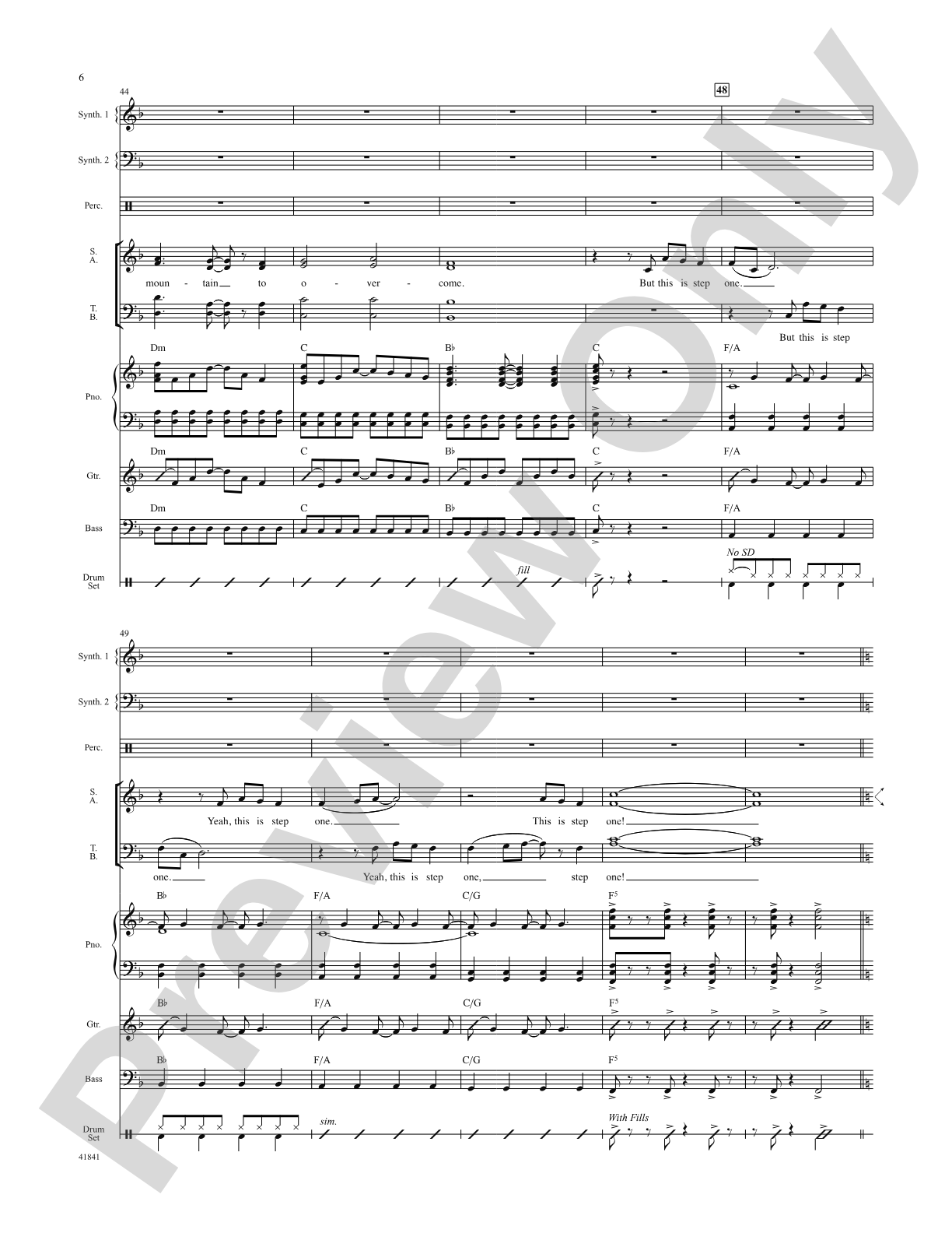 Kinky Boots: Score: Choral SoundPax