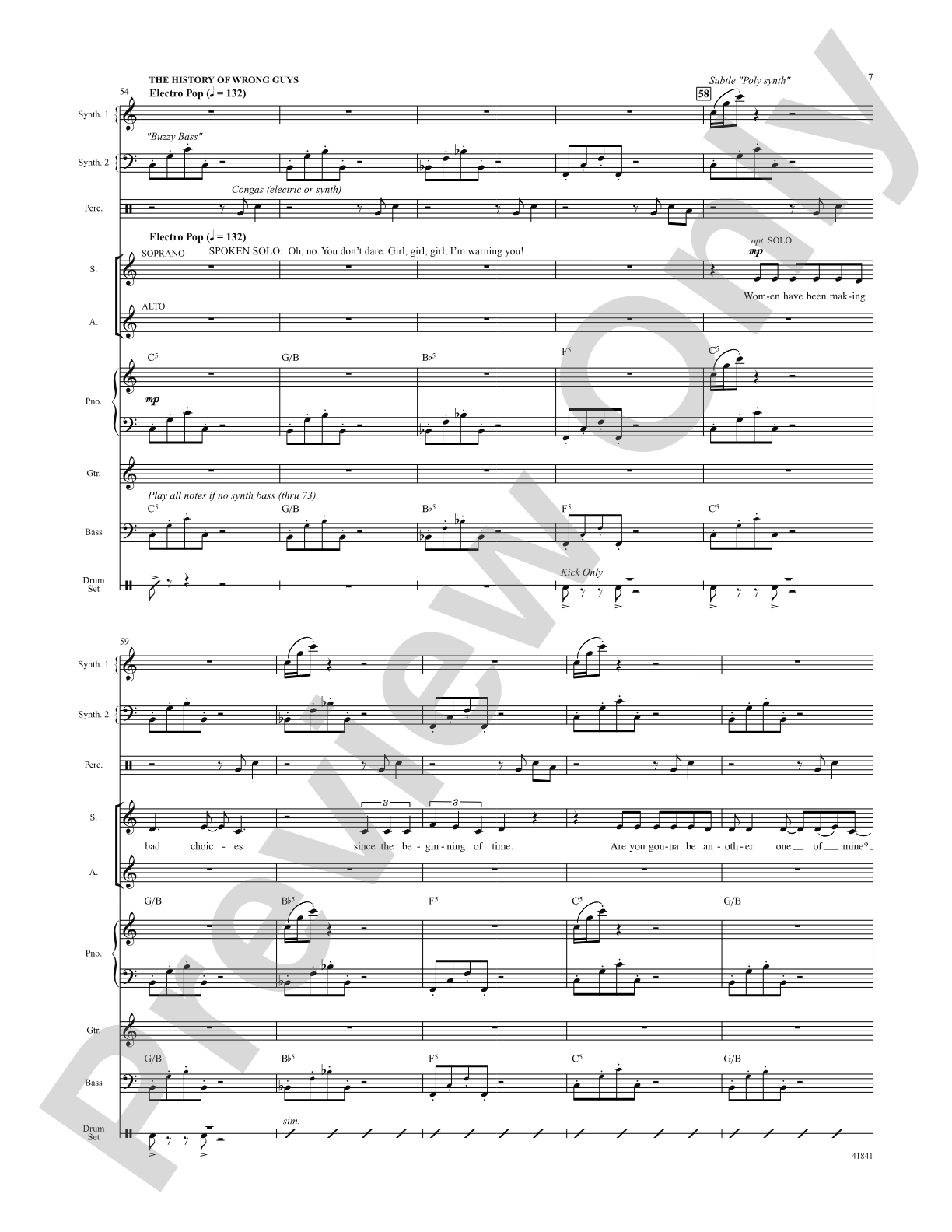 Kinky Boots: Score: Choral SoundPax