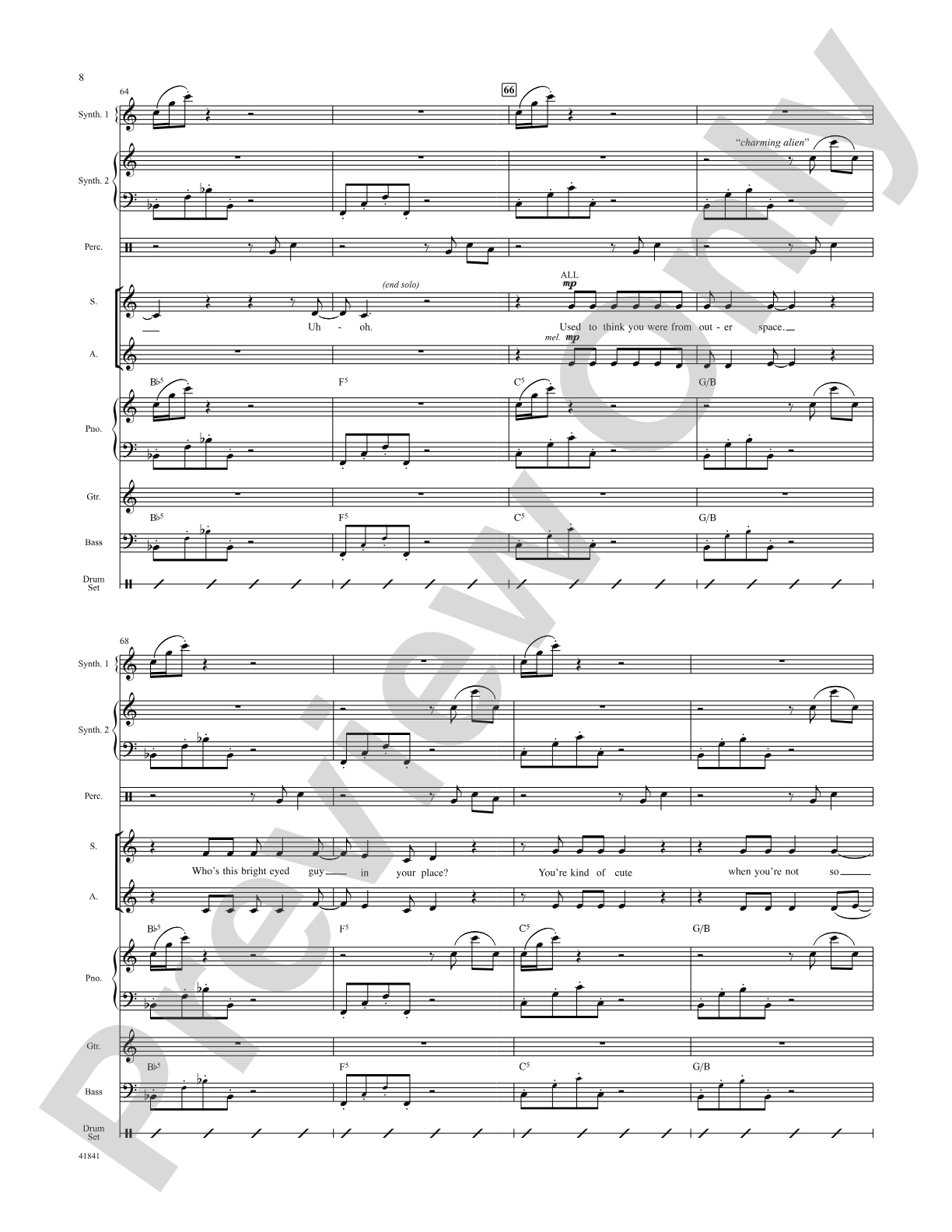 Kinky Boots: Score: Choral SoundPax