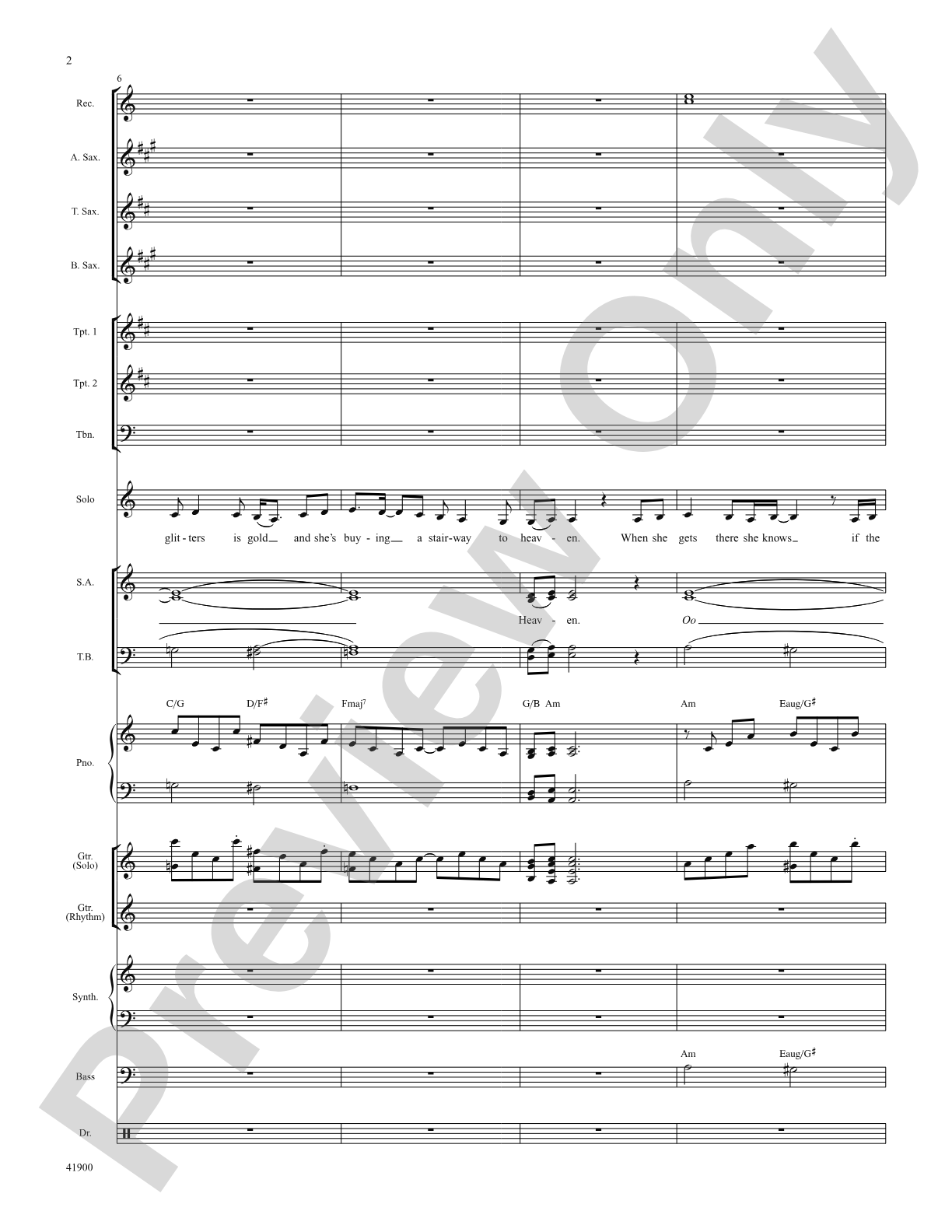 Stairway to Heaven: Score: Choral SoundPax