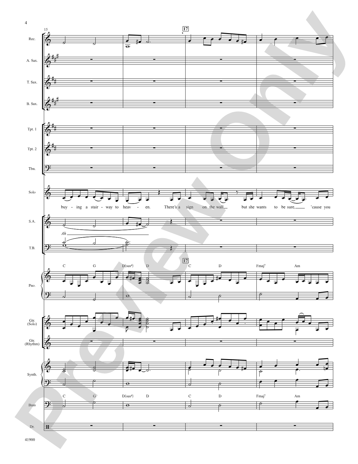 Stairway to Heaven: Score: Choral SoundPax