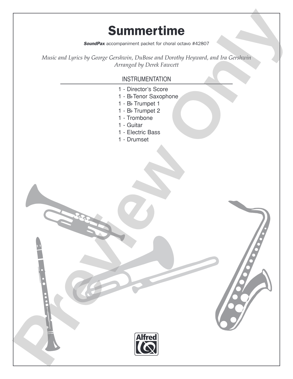 Summertime: Score: Choral SoundPax