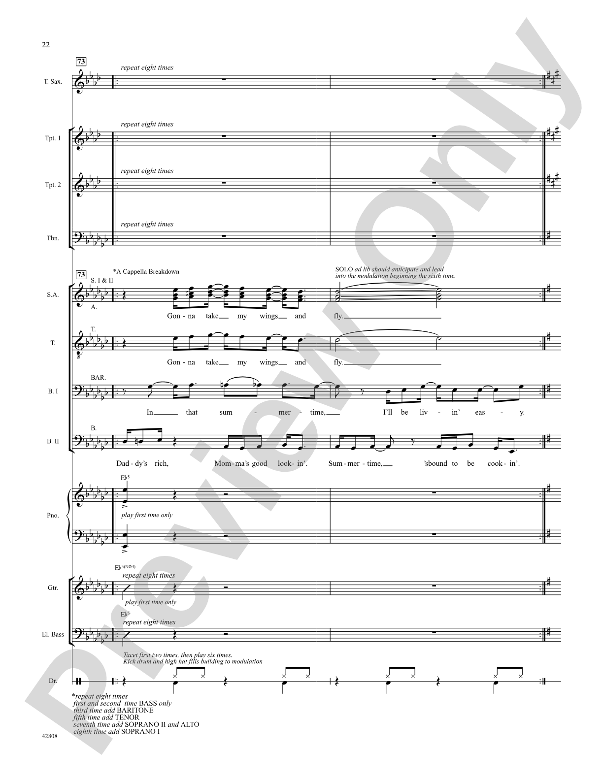 Summertime: Score: Choral SoundPax