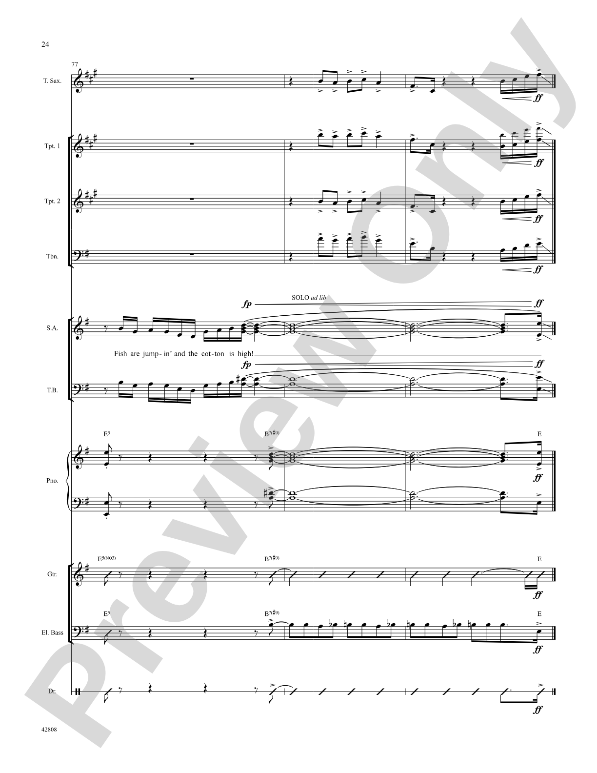 Summertime: Score: Choral SoundPax