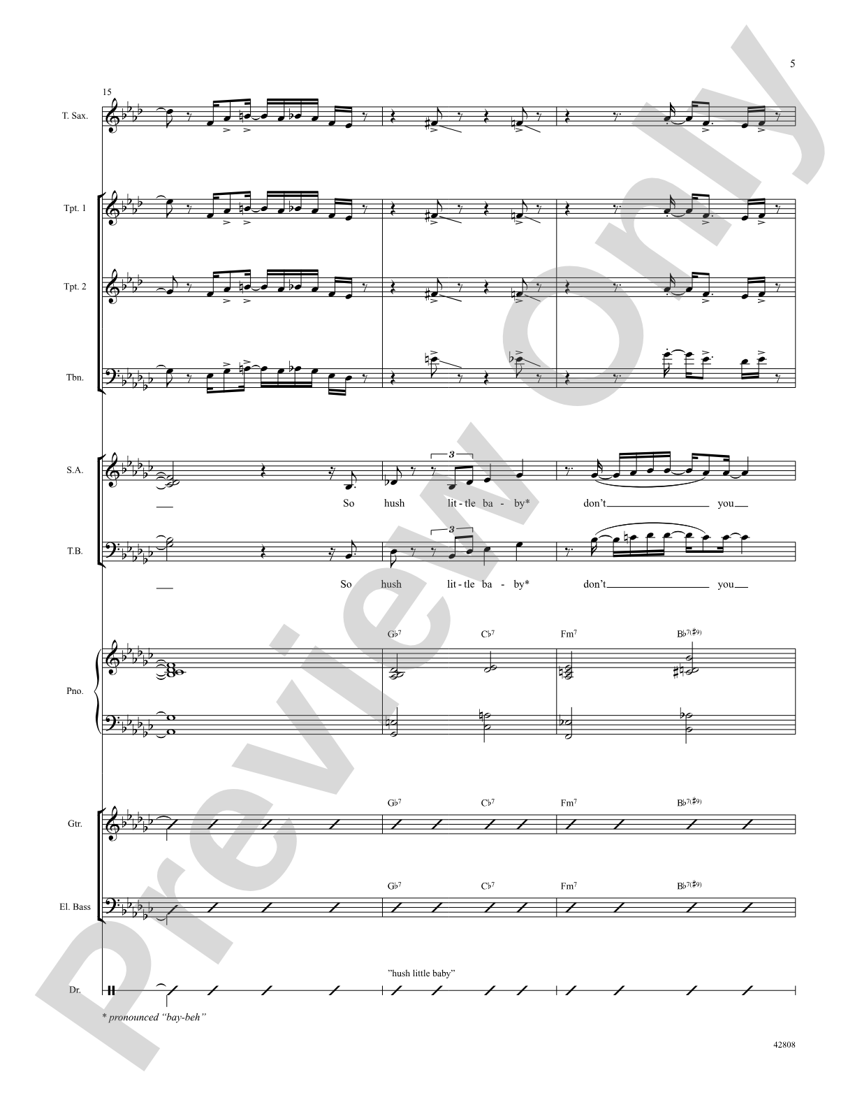 Summertime: Score: Choral SoundPax