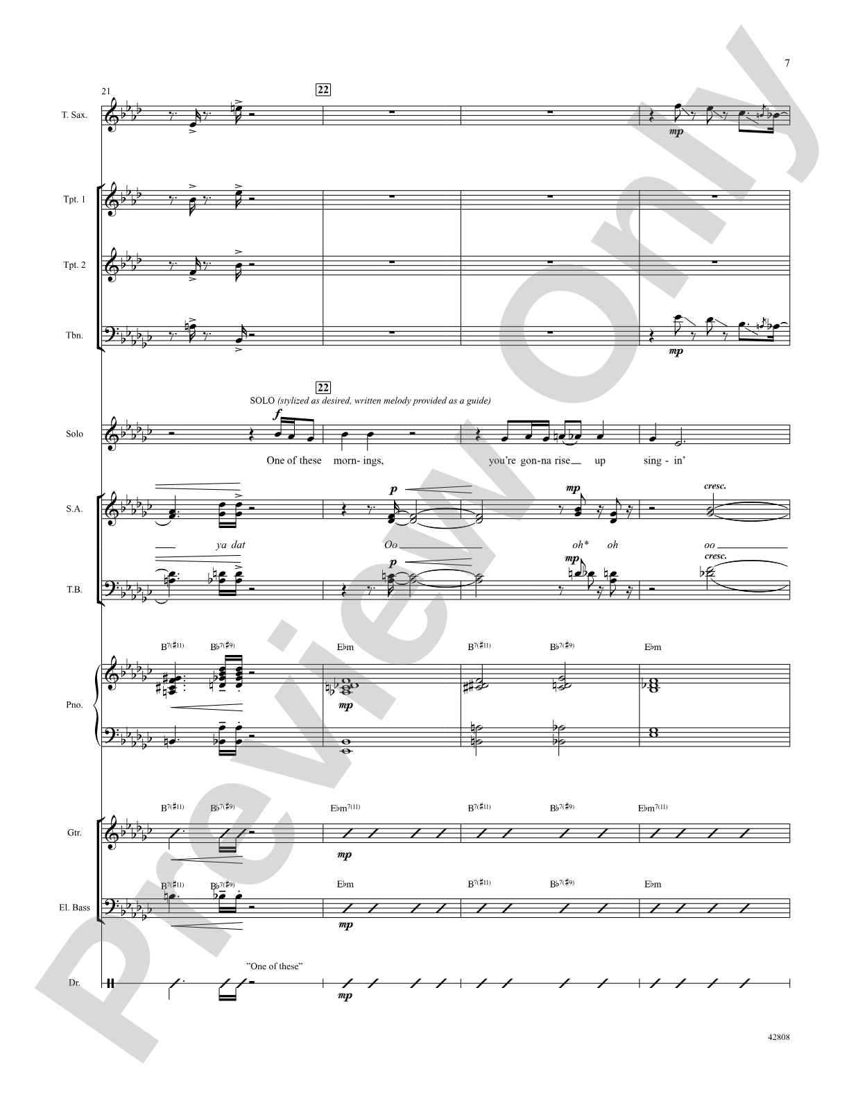 Summertime: Score: Choral SoundPax
