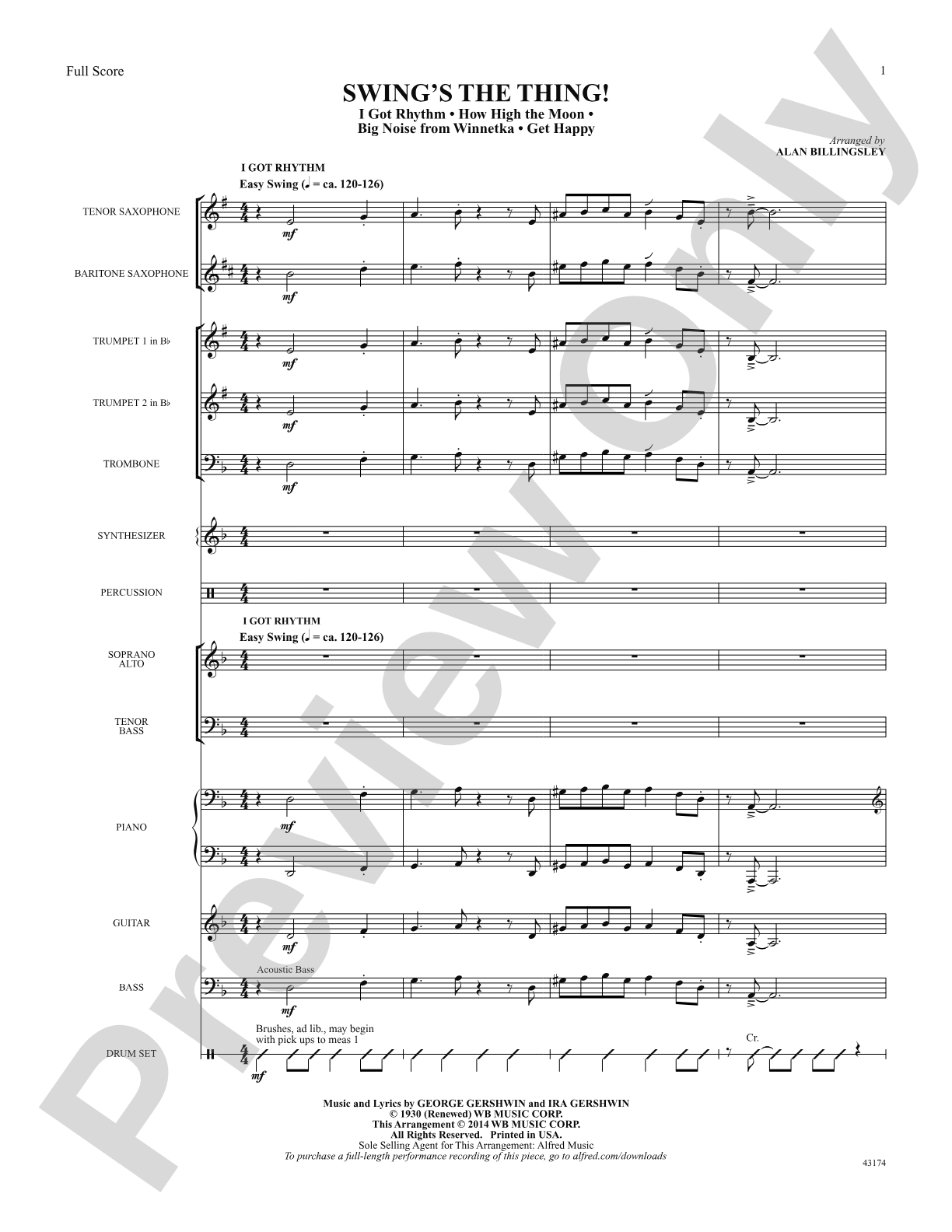 Swing's the Thing: Score: Choral SoundPax