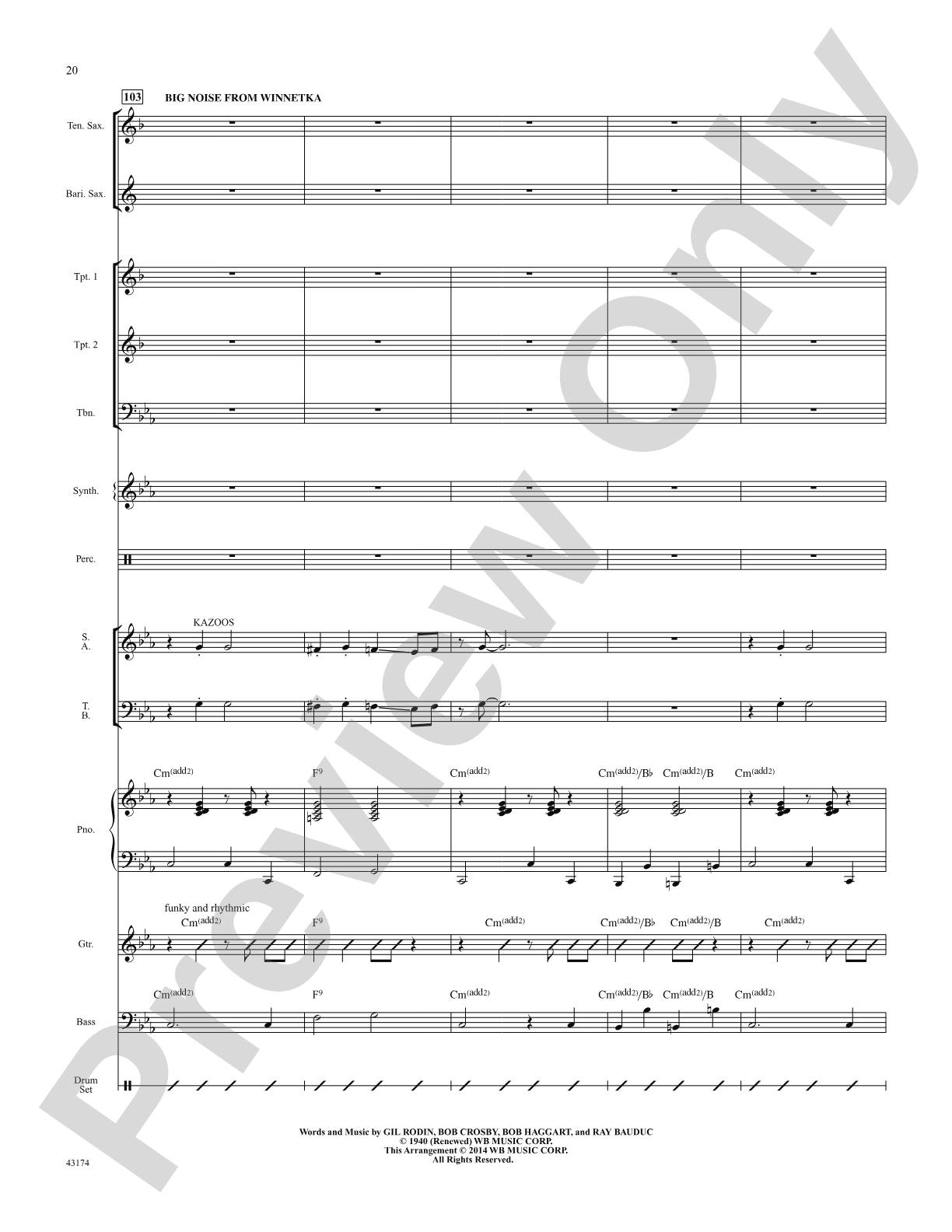 Swing's the Thing: Score: Choral SoundPax