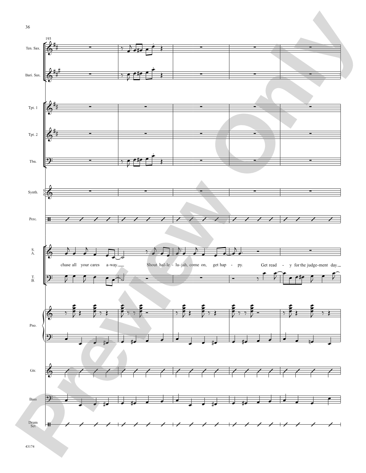 Swing's the Thing: Score: Choral SoundPax