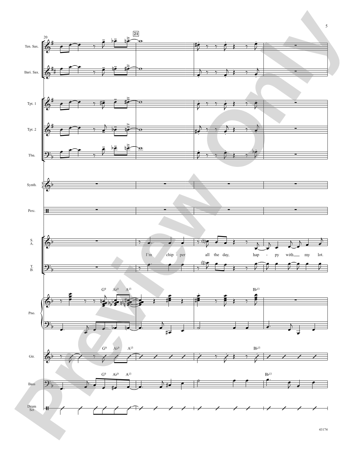 Swing's the Thing: Score: Choral SoundPax