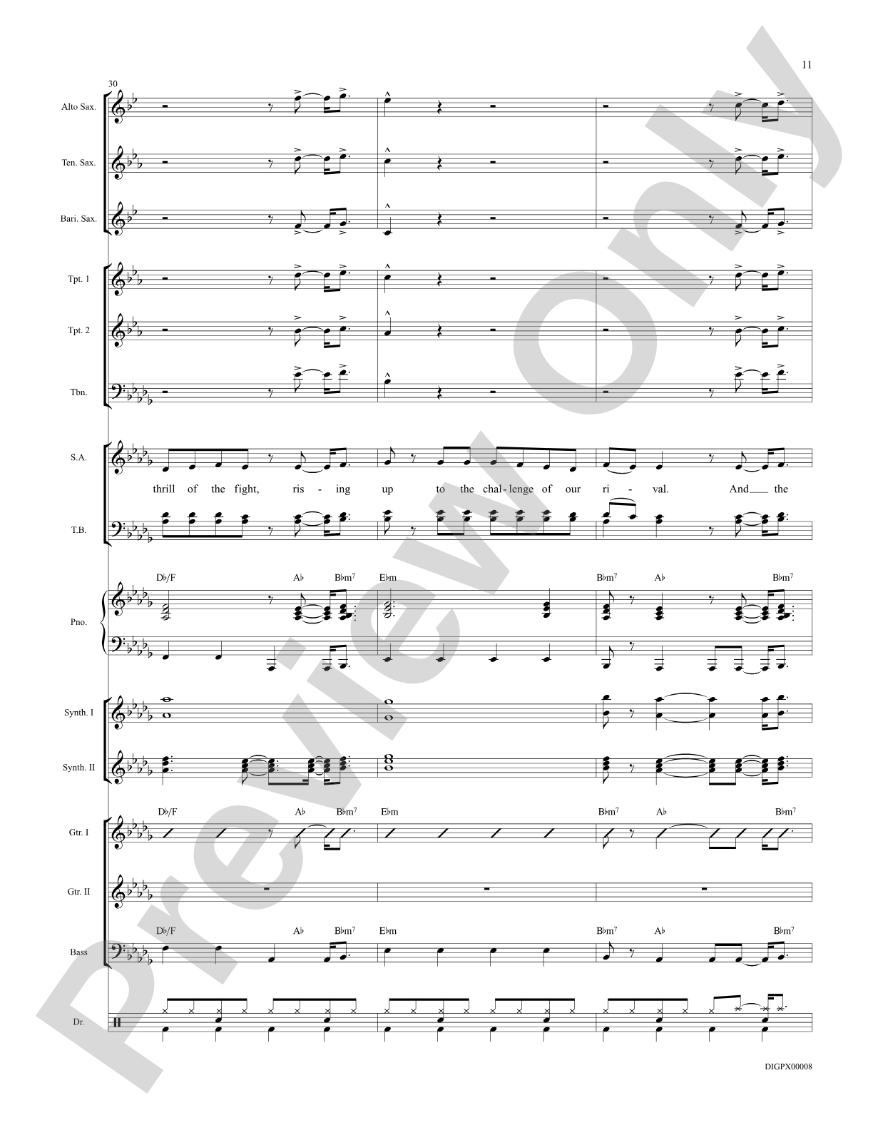 Eye of the Tiger: Choral Octavo Digital SoundPax