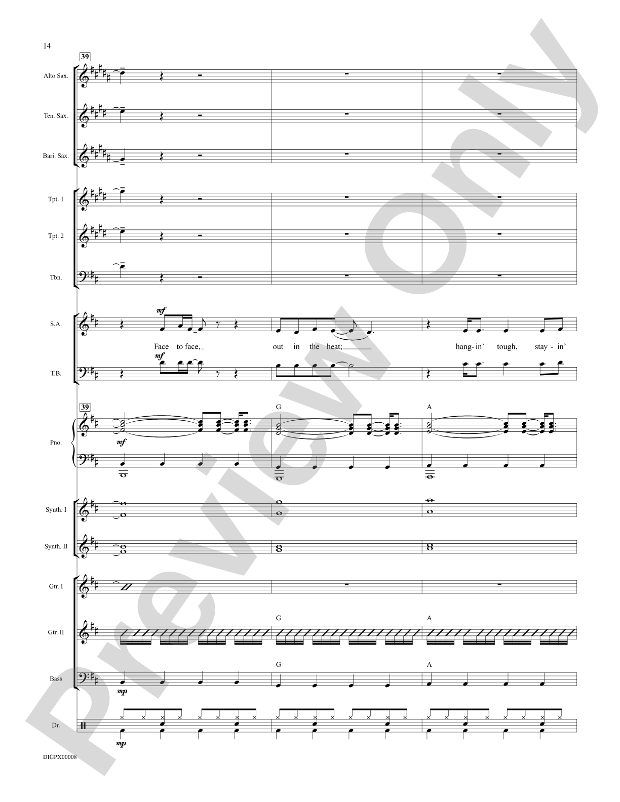 Eye of the Tiger: Choral Octavo Digital SoundPax