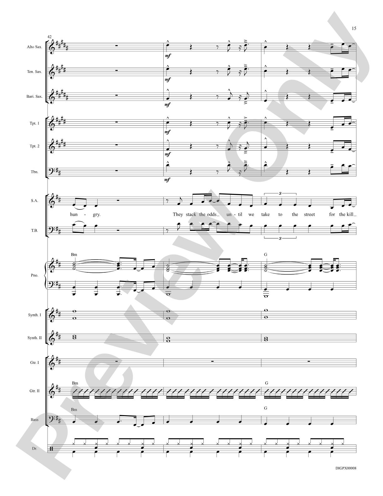 Eye of the Tiger: Choral Octavo Digital SoundPax