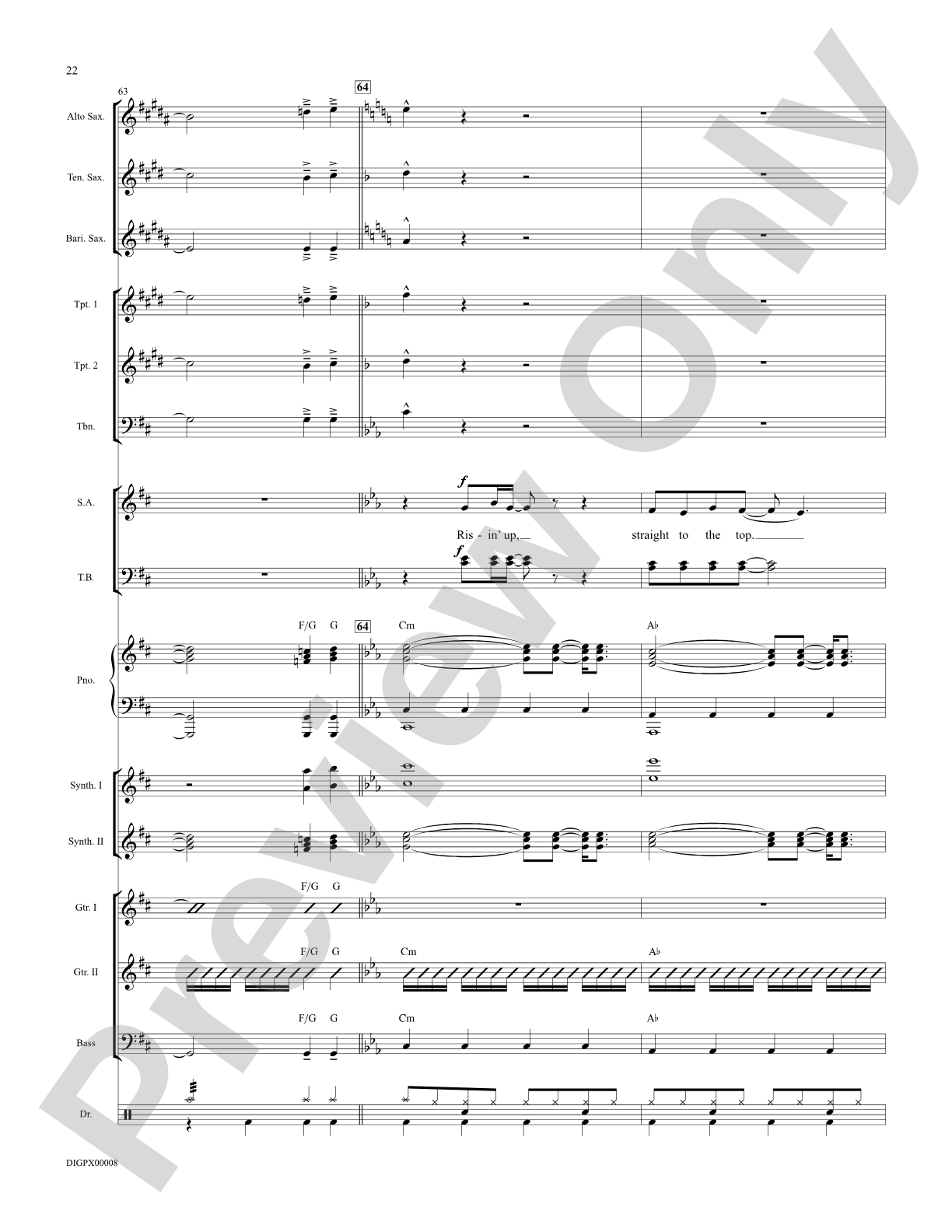 Eye of the Tiger: Choral Octavo Digital SoundPax