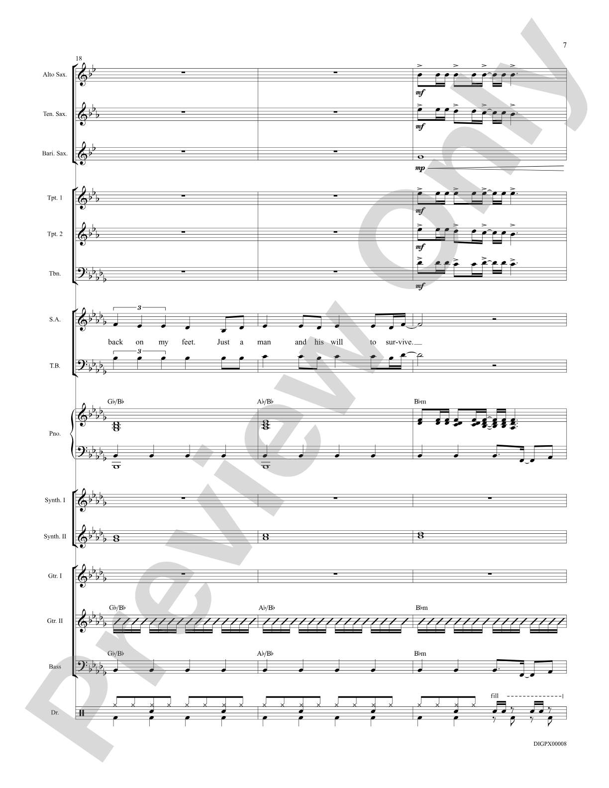 Eye of the Tiger: Choral Octavo Digital SoundPax