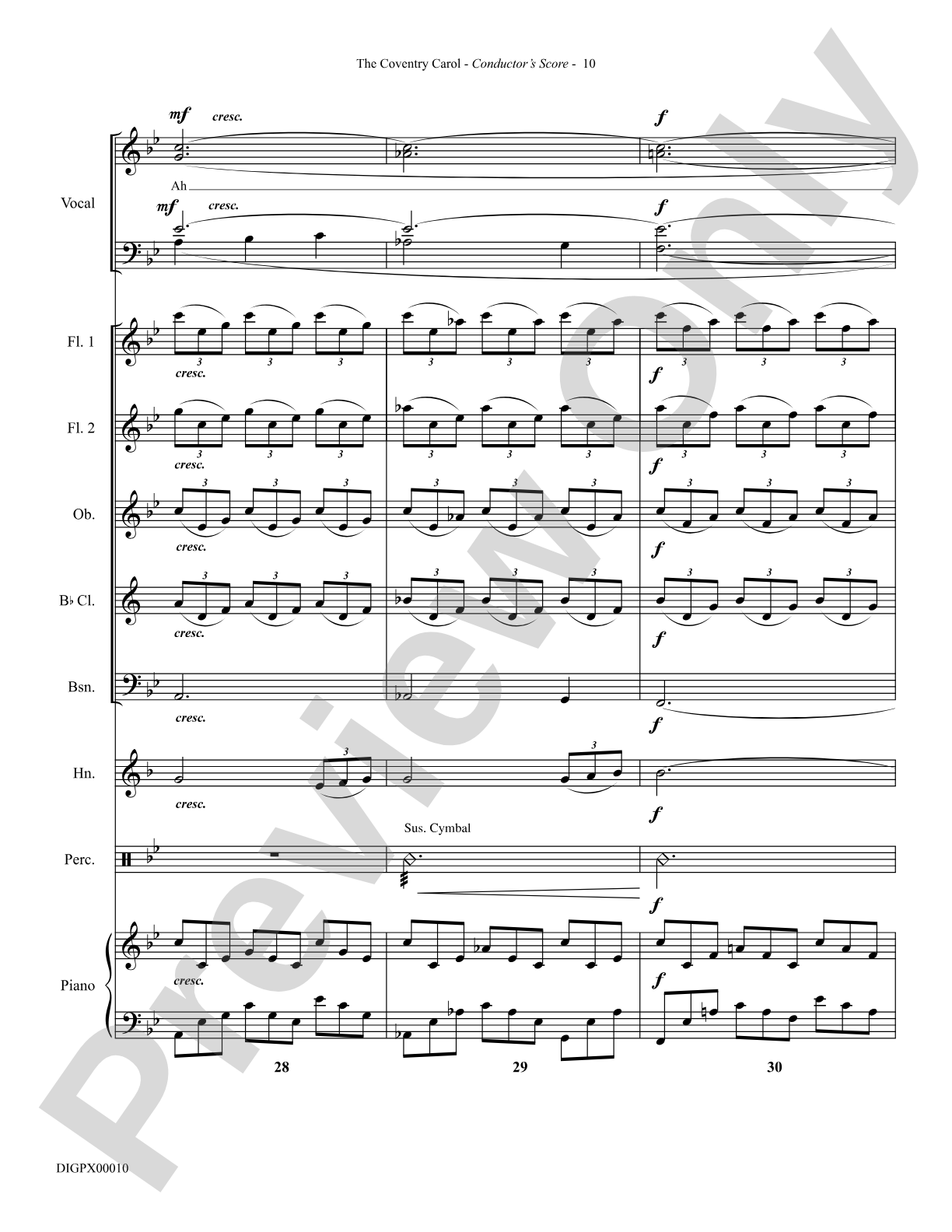 The Coventry Carol: Choral Octavo Digital SoundPax