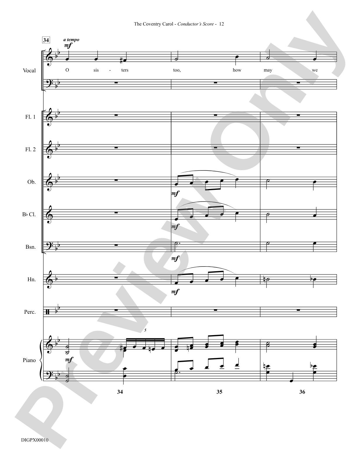 The Coventry Carol: Choral Octavo Digital SoundPax