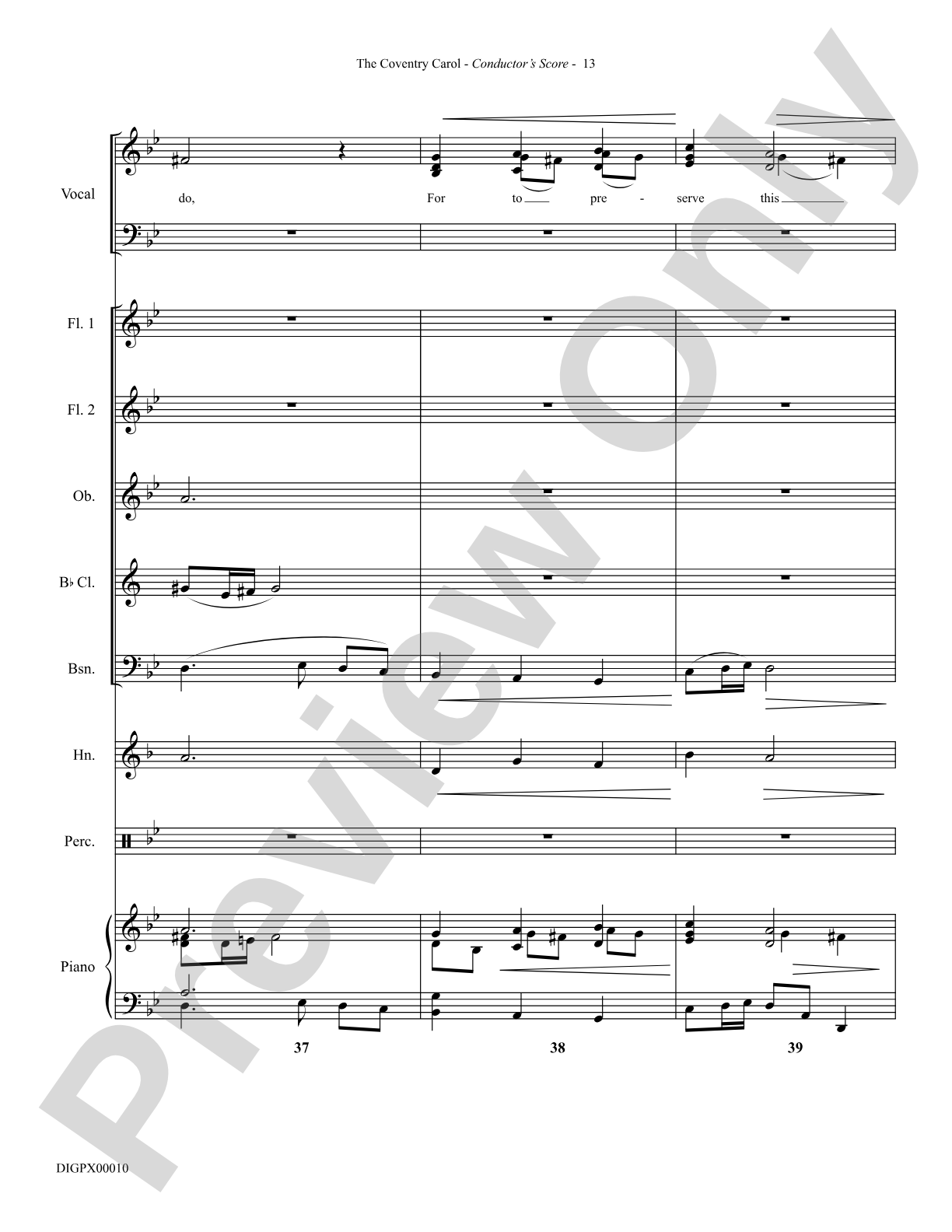 The Coventry Carol: Choral Octavo Digital SoundPax