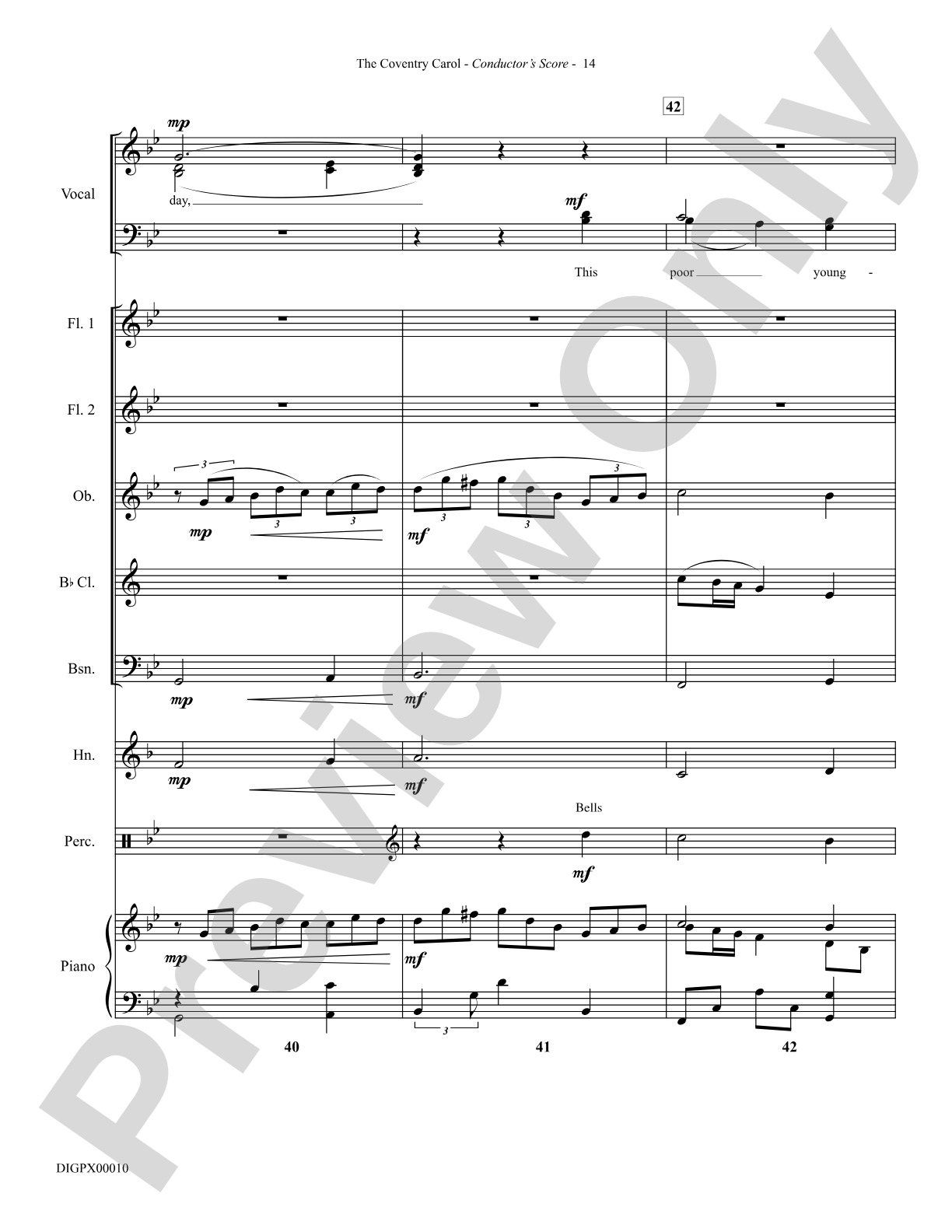 The Coventry Carol: Choral Octavo Digital SoundPax