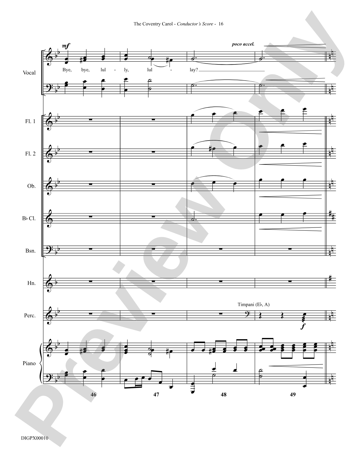 The Coventry Carol: Choral Octavo Digital SoundPax