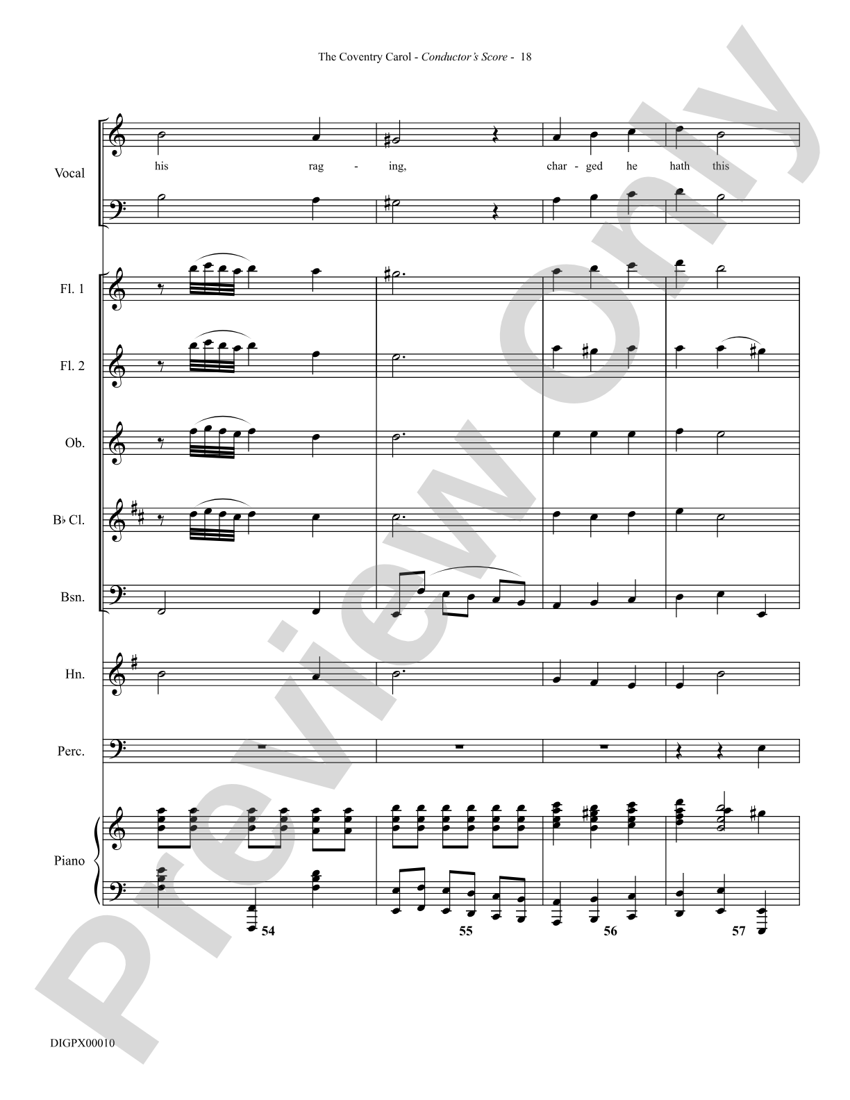 The Coventry Carol: Choral Octavo Digital SoundPax