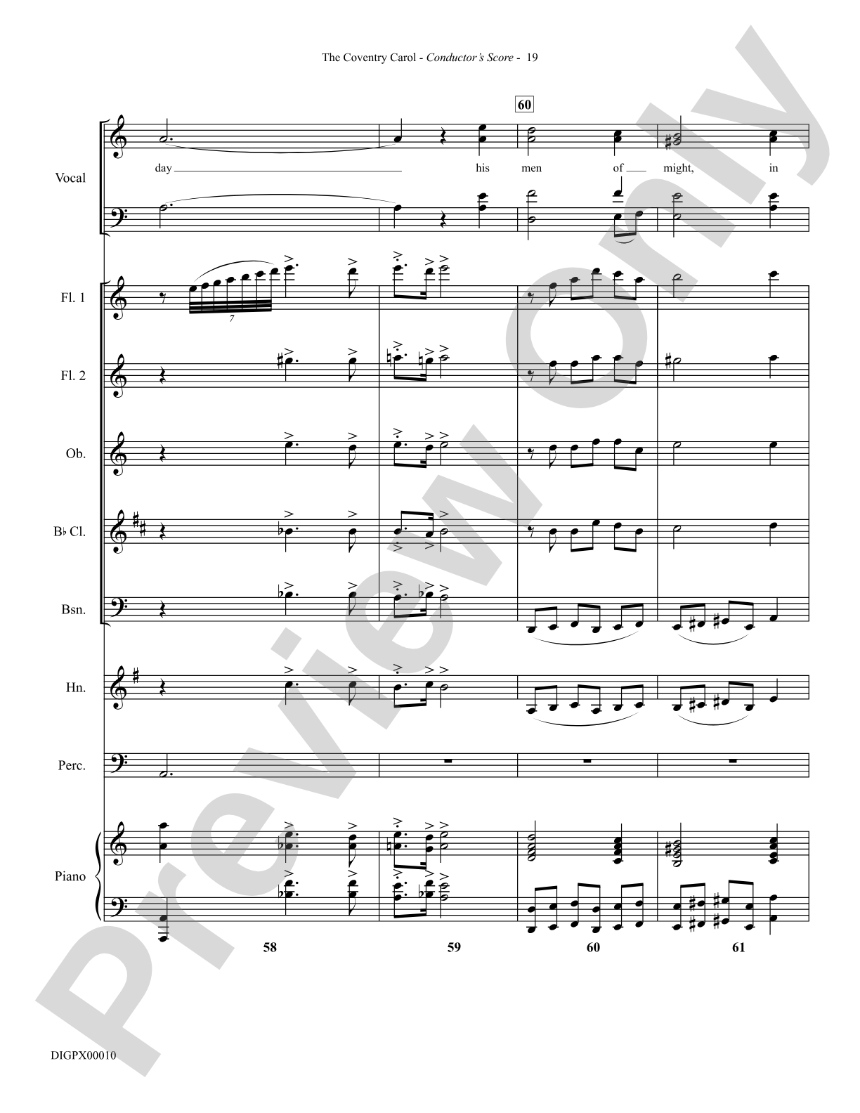 The Coventry Carol: Choral Octavo Digital SoundPax