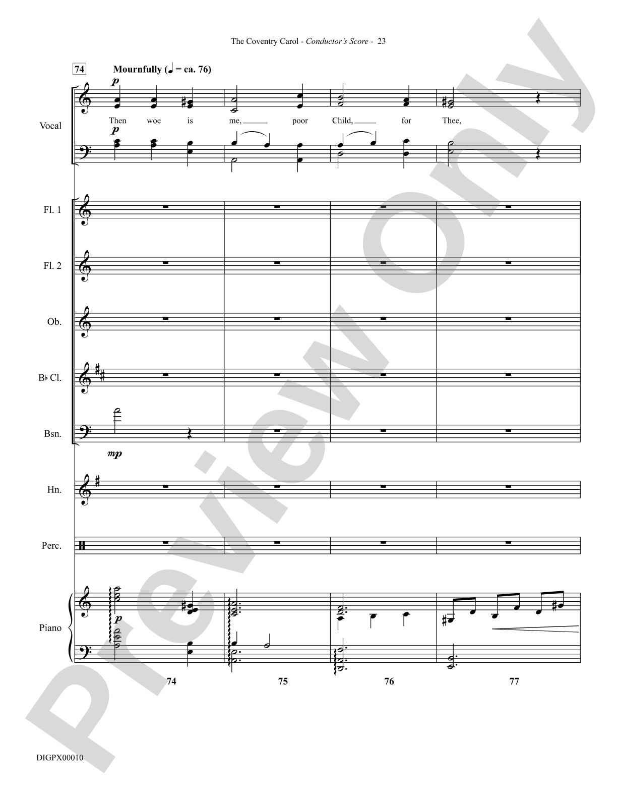 The Coventry Carol: Choral Octavo Digital SoundPax