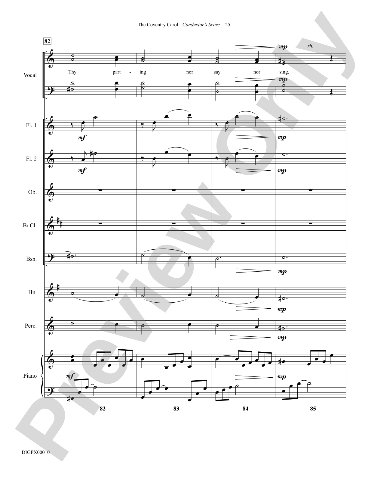 The Coventry Carol: Choral Octavo Digital SoundPax