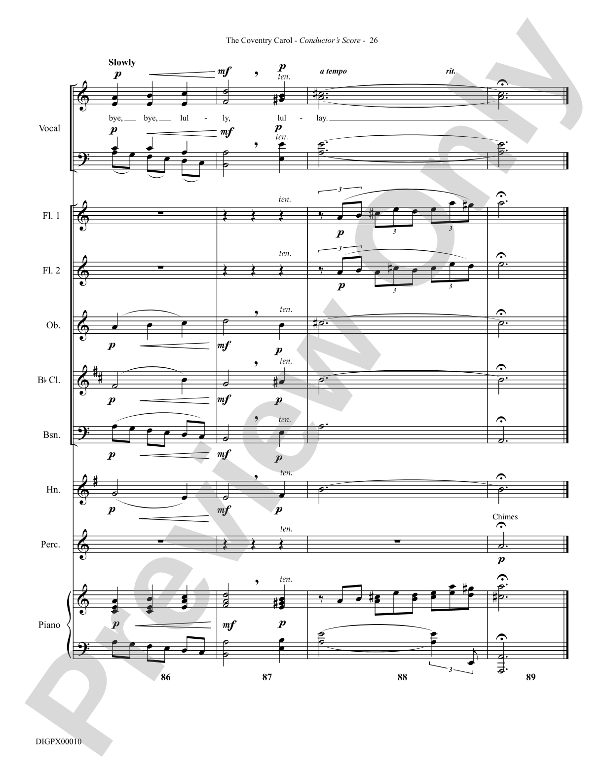 The Coventry Carol: Choral Octavo Digital SoundPax