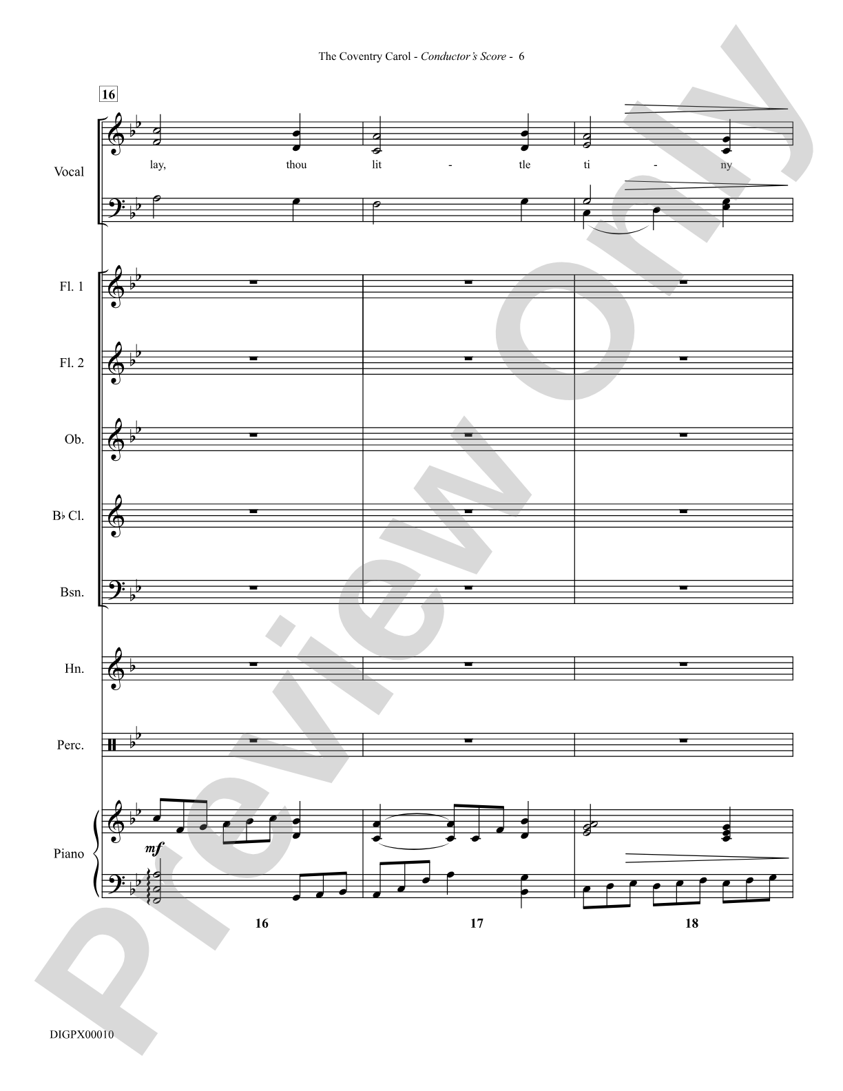 The Coventry Carol: Choral Octavo Digital SoundPax