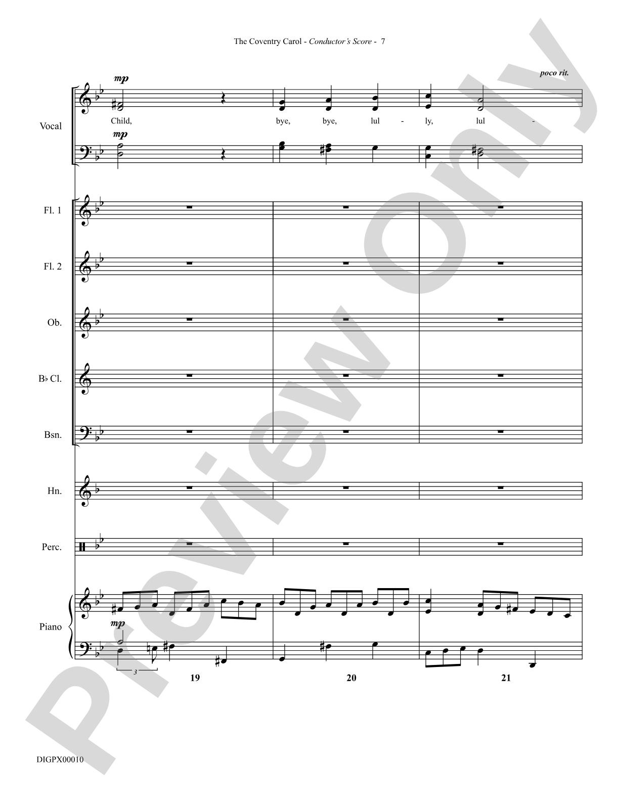 The Coventry Carol: Choral Octavo Digital SoundPax